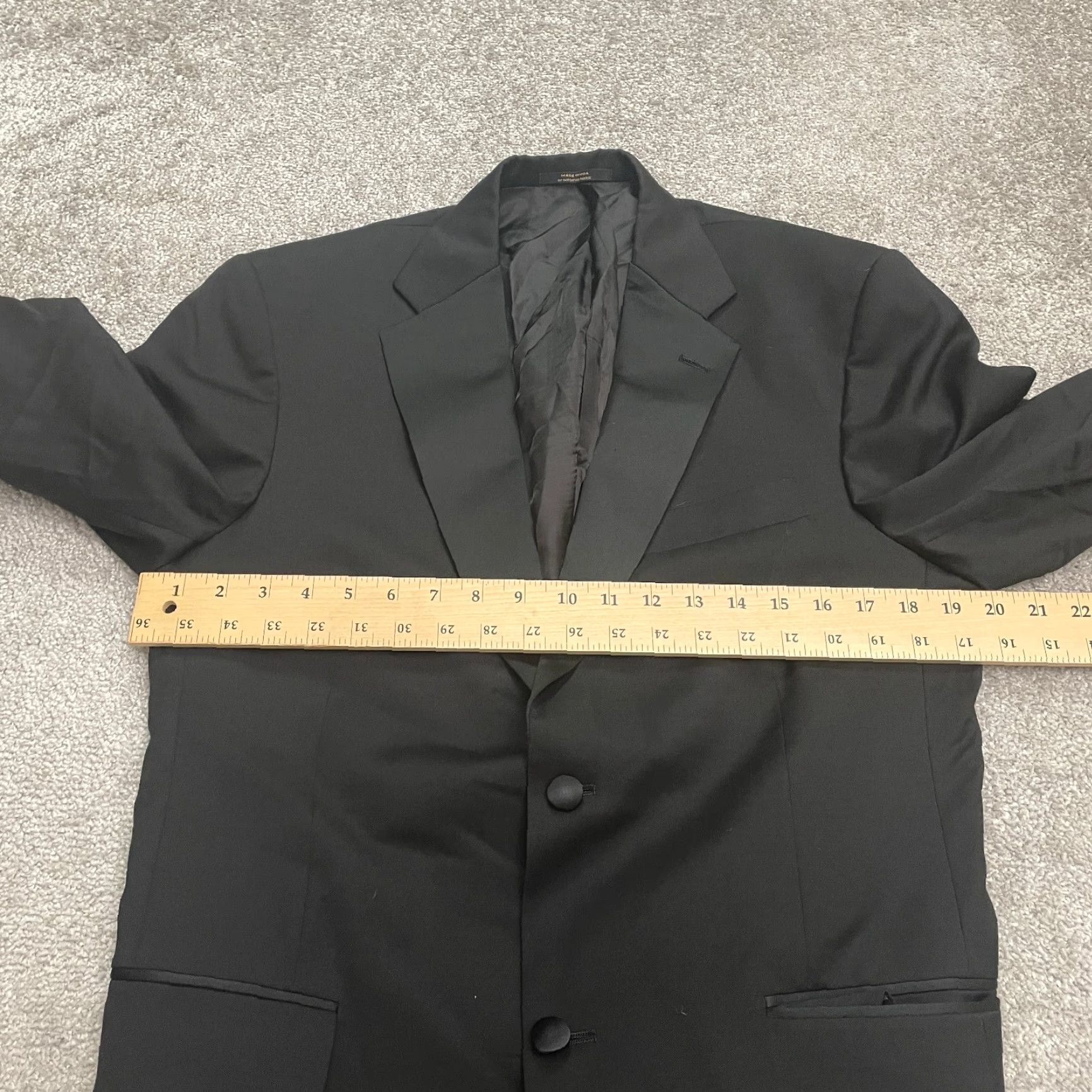 Hart Schaffner Marx Hart Schaffner & Mark Blazer Mens 38R Black Formal Work Nordstorm Size 38R - 6 Thumbnail