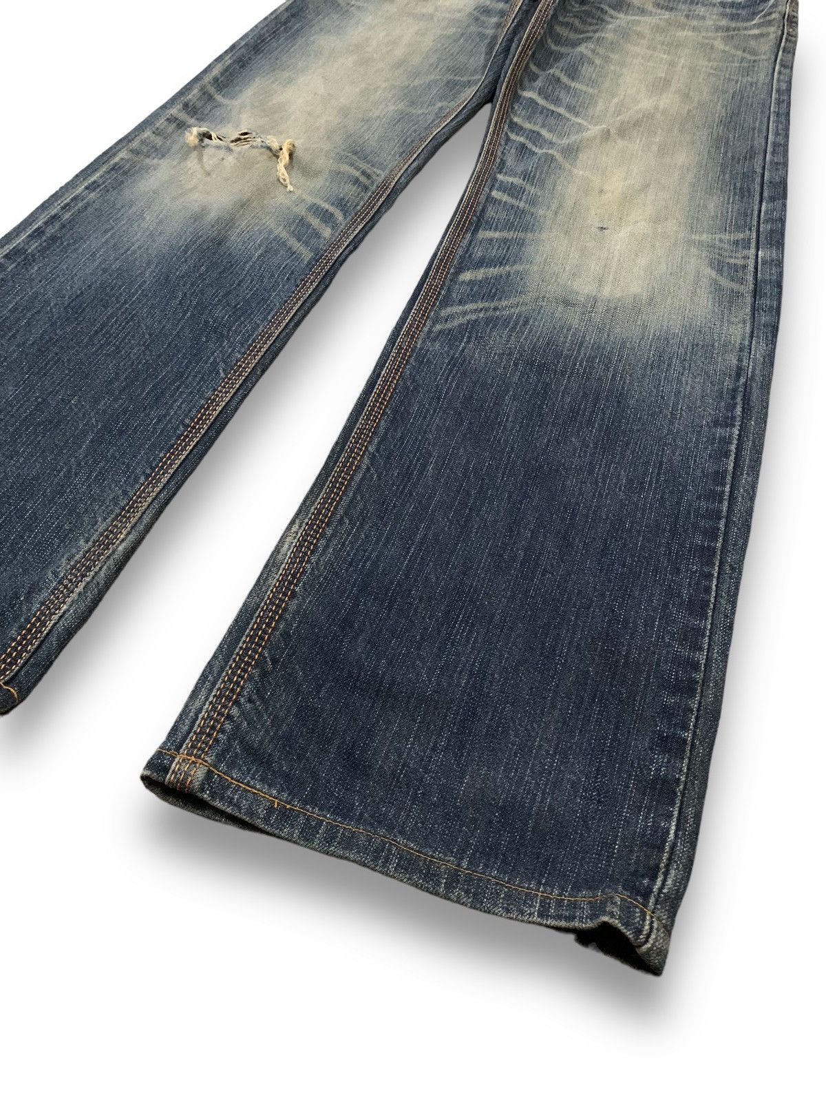 Edwin Vintage Edwin XV Mud Wash Distressed Grunge Jeans Size US 31 - 10 Thumbnail