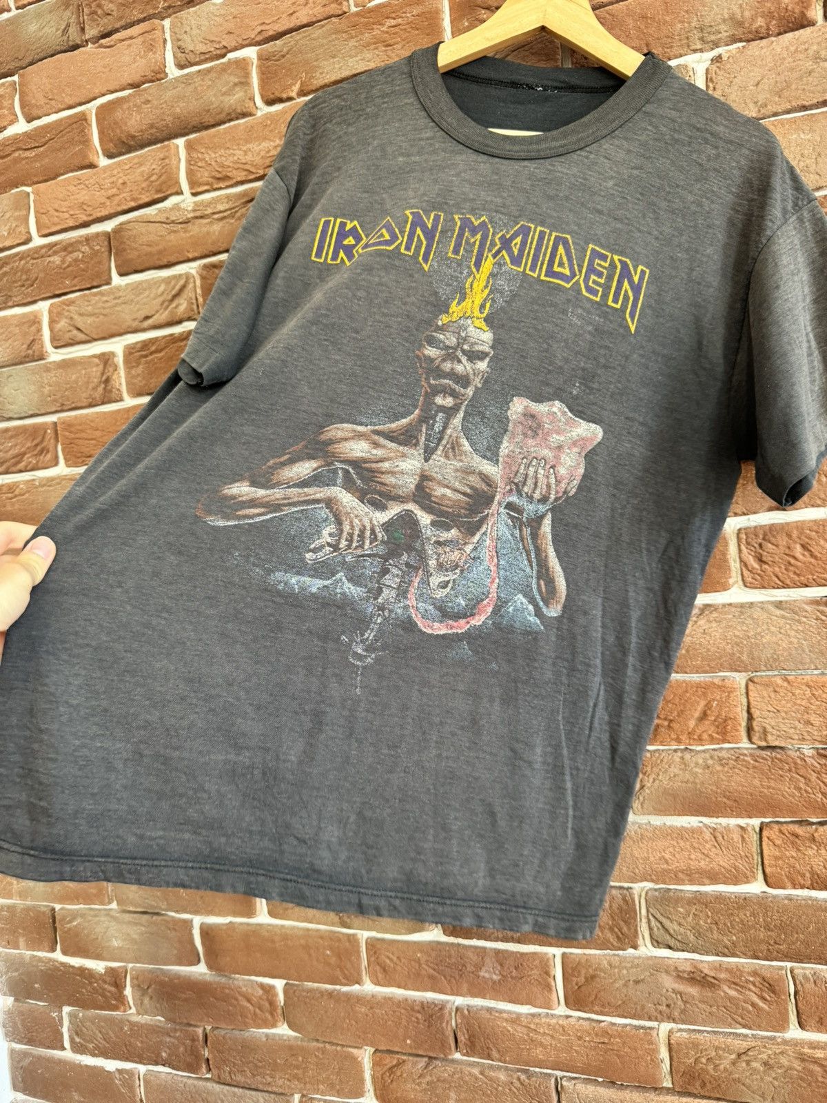 Band Tees 1988 Iron Maiden Seventh Son of a Seventh Son world tour Size US L / EU 52-54 / 3 - 5 Thumbnail