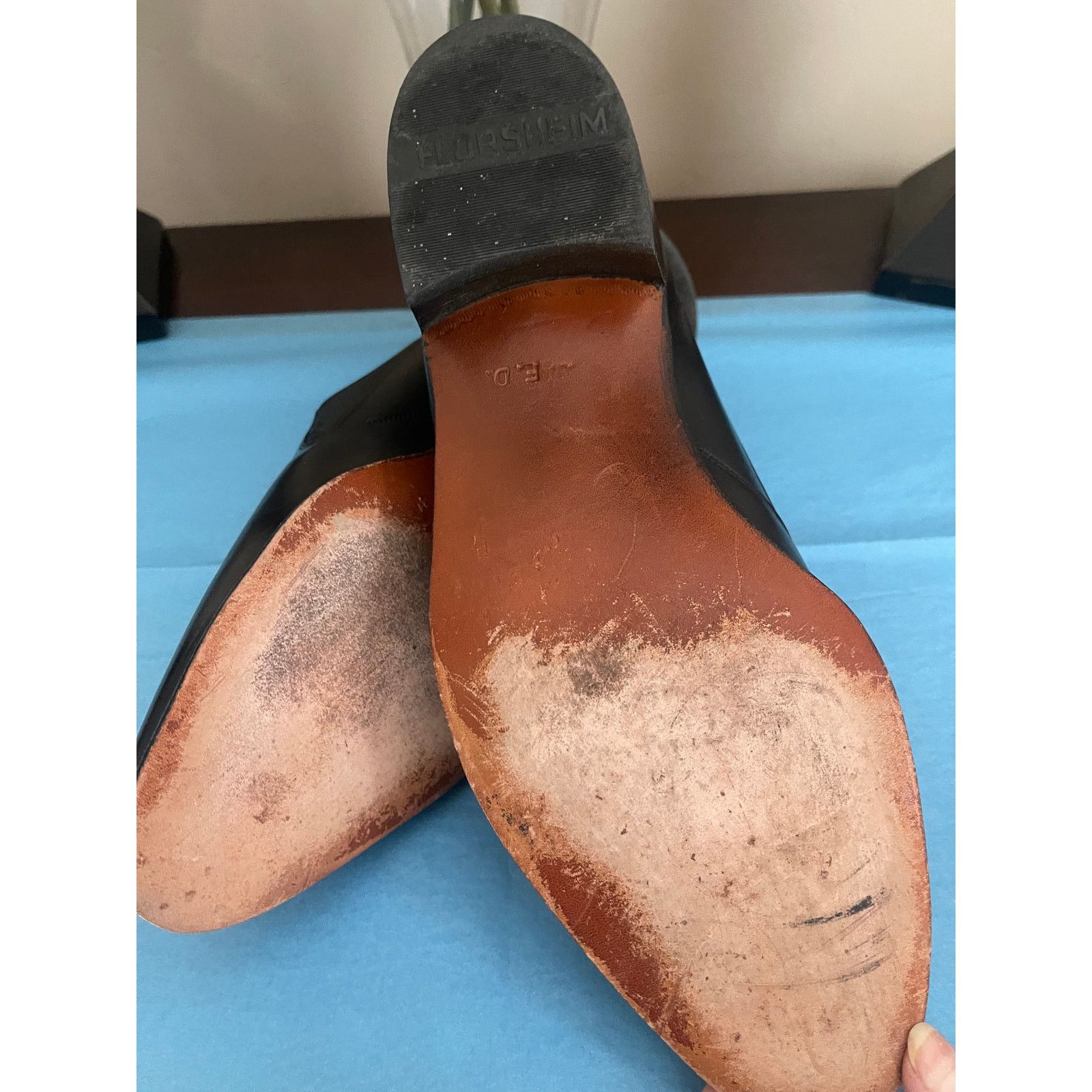 Florsheim Florsheim Men’s Black Leather Slip-On Dress Shoes – Size 9D Size US 9 / EU 42 - 7 Thumbnail