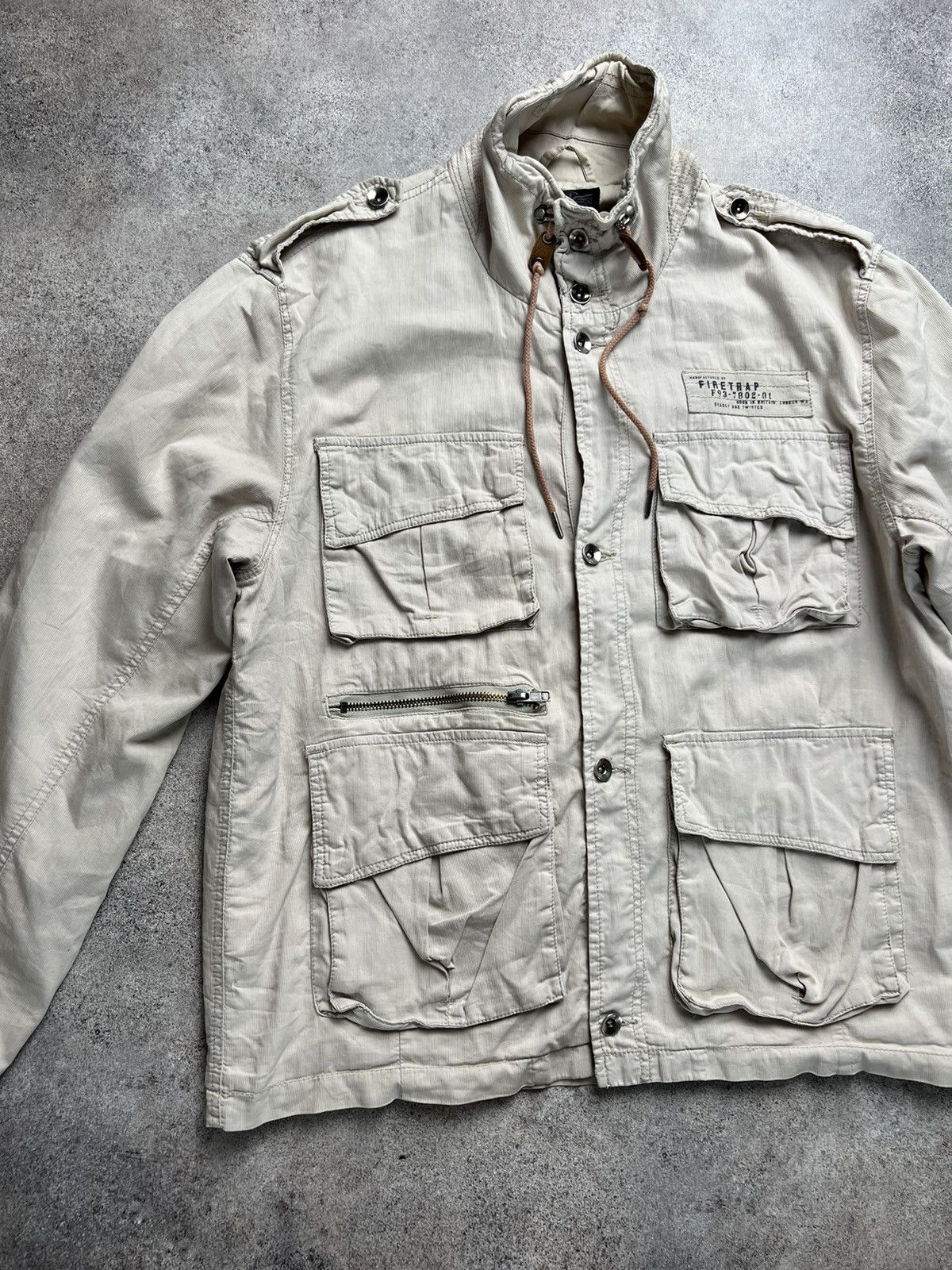 Firetrap × Japanese Brand × Vintage Firetrap vintage multi pocket hunting jacket Size US L / EU 52-54 / 3 - 2 Thumbnail