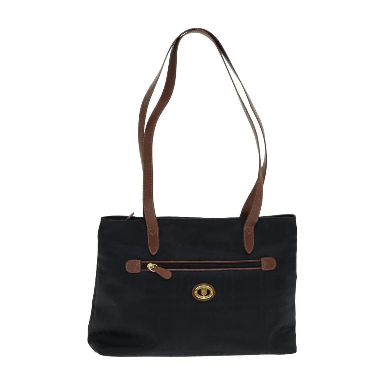 Burberry - Black Canvas Tote Bag (Pre-Owned) Size ONE SIZE - 1 Thumbnail