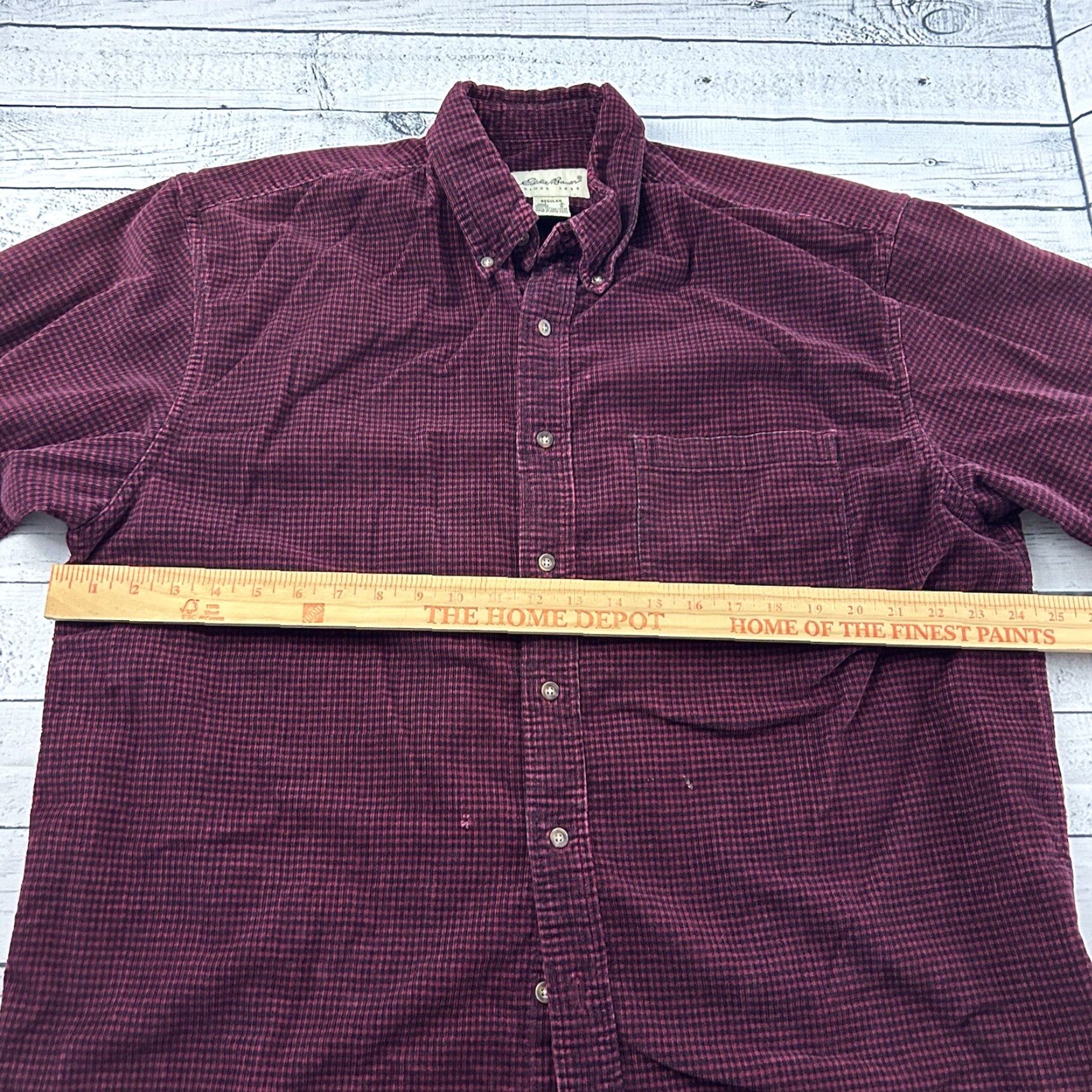 Eddie Bauer VTG Eddie Bauer Corduroy Flannel Long Sleeve Button Front Shirt Men's Large Red Size US L / EU 52-54 / 3 - 7 Thumbnail