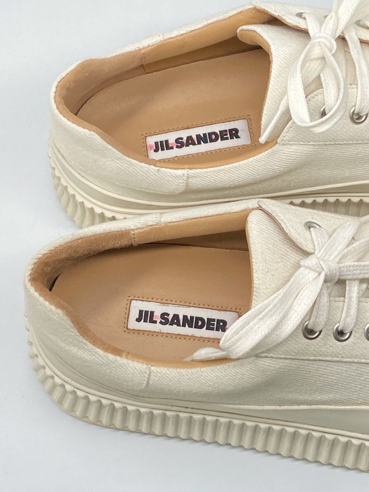 Jil Sander Jil Sander Platform Canvas Low Top Sneaker size 42/us size 9 Size US 9 / EU 42 - 9 Thumbnail