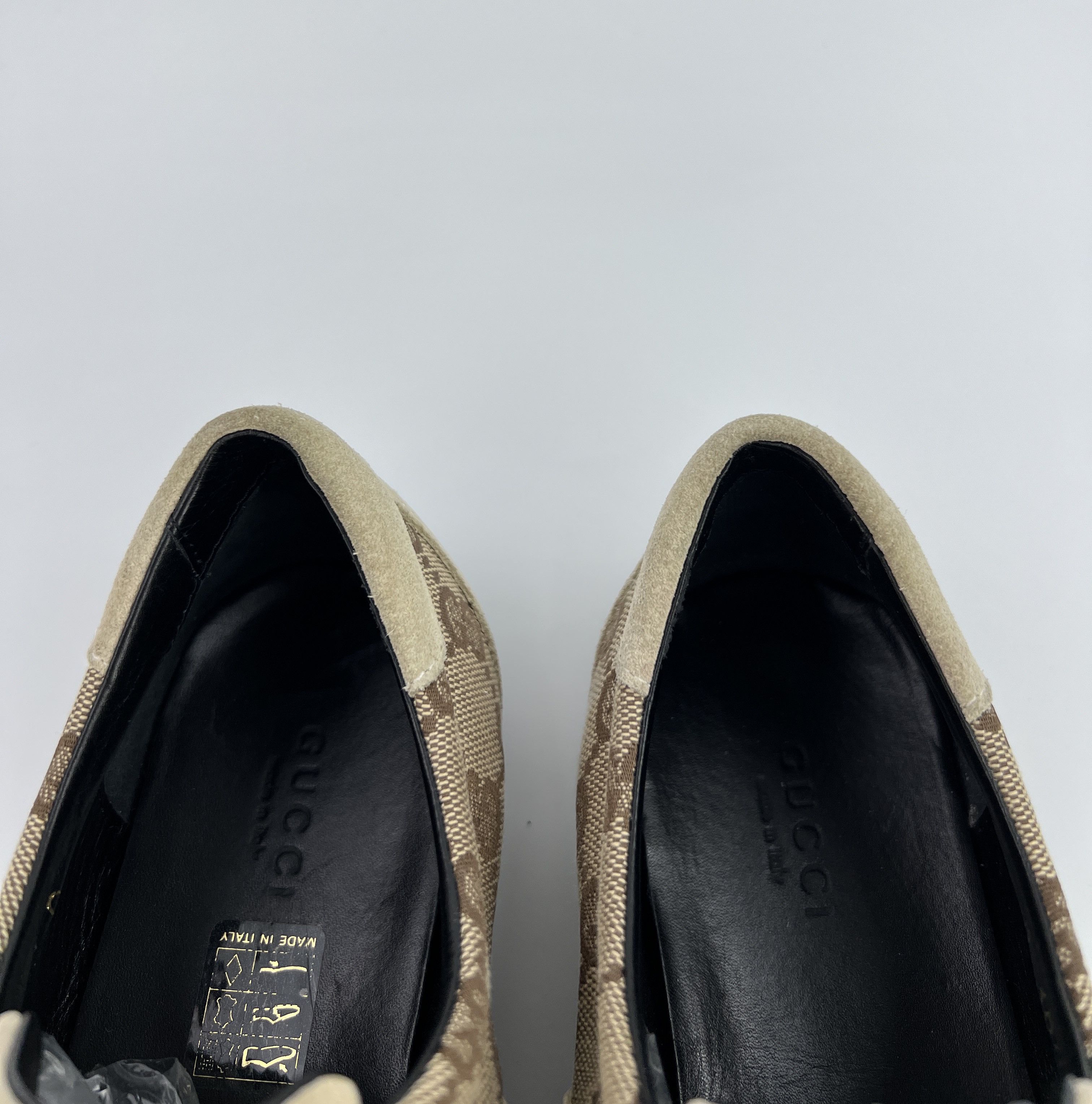 Gucci × Vintage Vintage Gucci GG Guccissima Suede Low Top Sneakers Size US 8.5 / IT 38.5 - 5 Thumbnail
