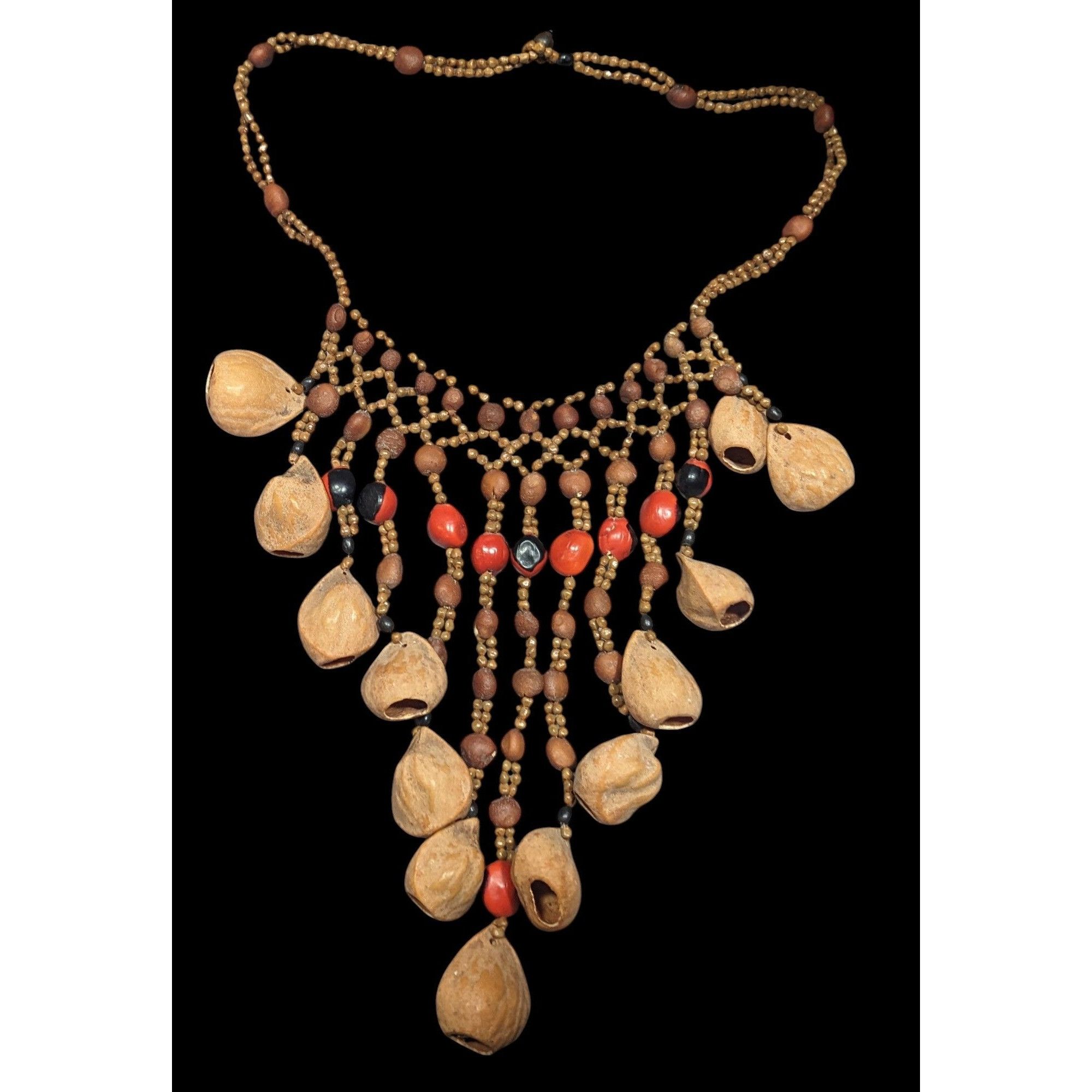 Other Vintage Bohemian Artisan Made Multi-Seed Necklace Size ONE SIZE - 1 Thumbnail