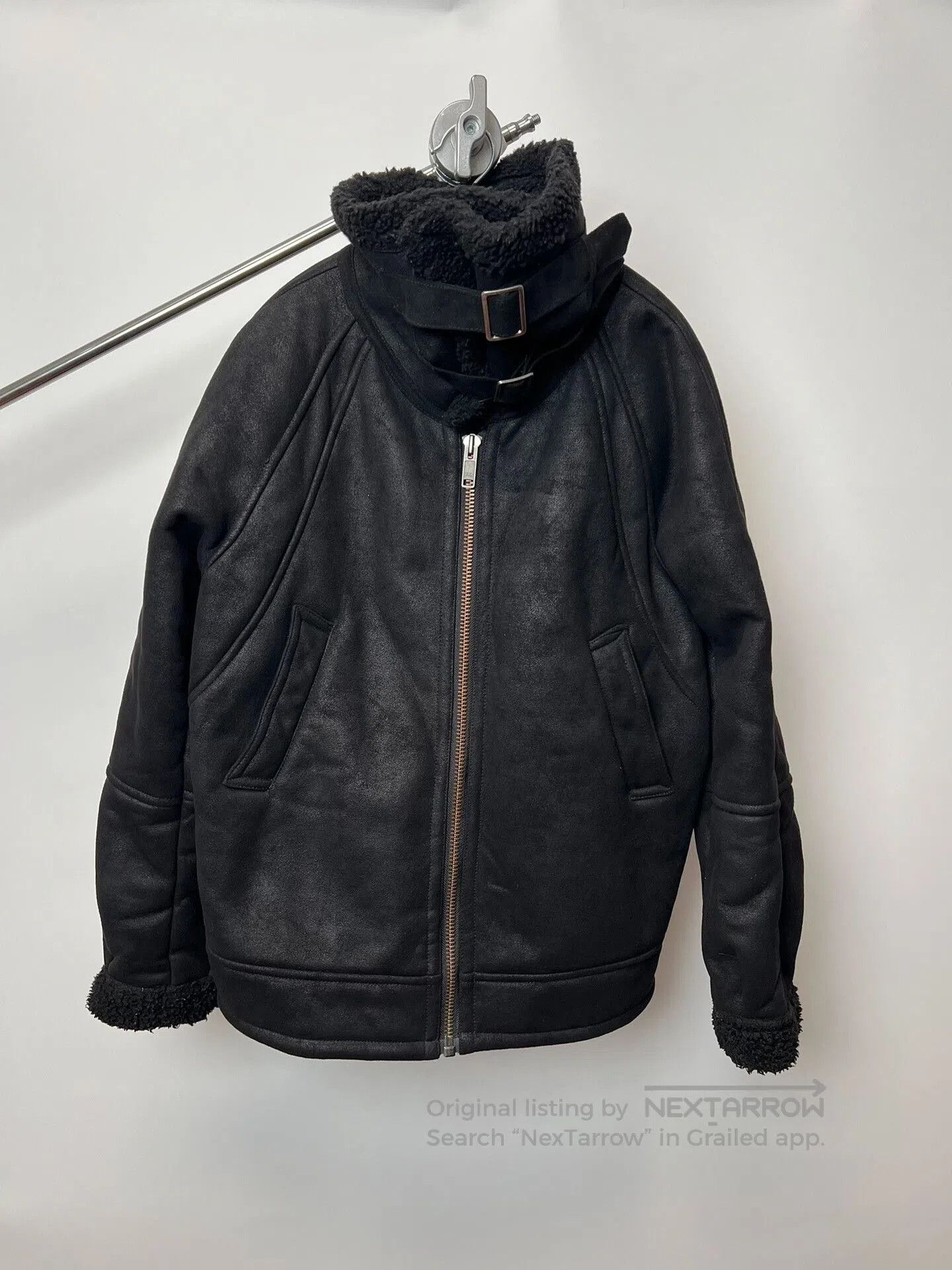 Pervert PERVERZE Faux Suede Lined Jacket. Size US L / EU 52-54 / 3 - 1 Thumbnail