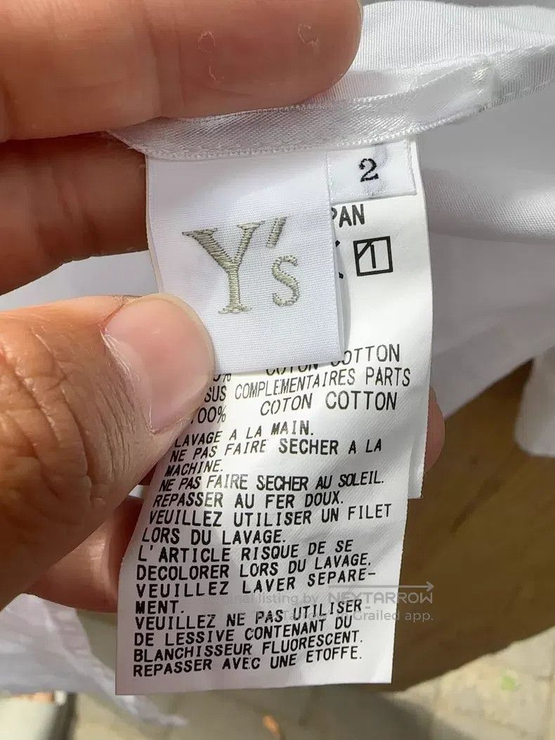 Yohji Yamamoto Yohji Yamamoto White Irregular Long Sleeve Shirt Size US M / EU 48-50 / 2 - 5 Thumbnail