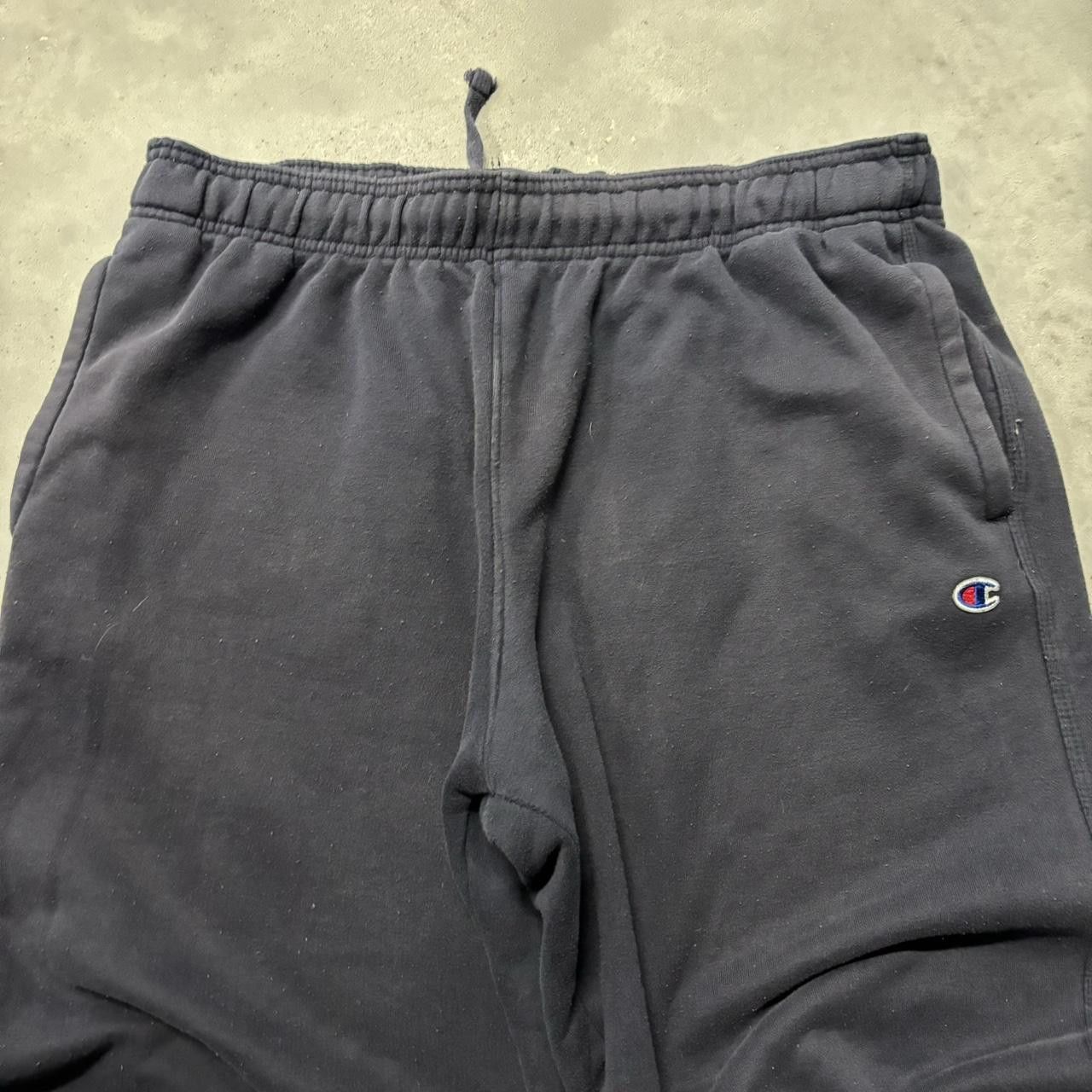 Japanese Brand × Vintage Crazy Vintage Y2K/2000s Baggy Navy Blue Skater Essential Sweatpants! Size US 36 / EU 52 - 4 Thumbnail