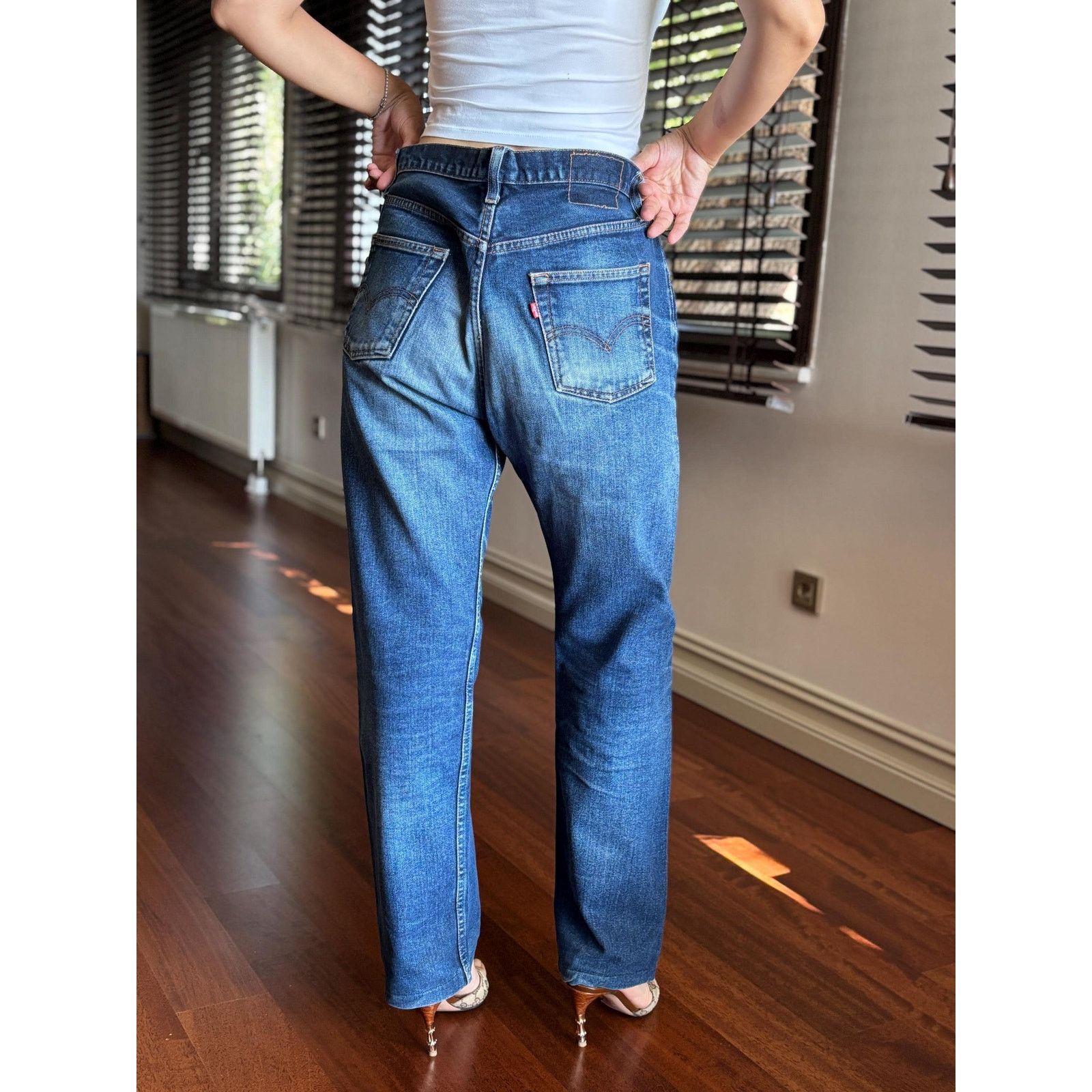Japanese Brand × Levi's × Levi's Vintage Clothing Levi's 501-0125 USA W33 Button Fly 90s Straight Leg Denim Size US 33 - 3 Thumbnail
