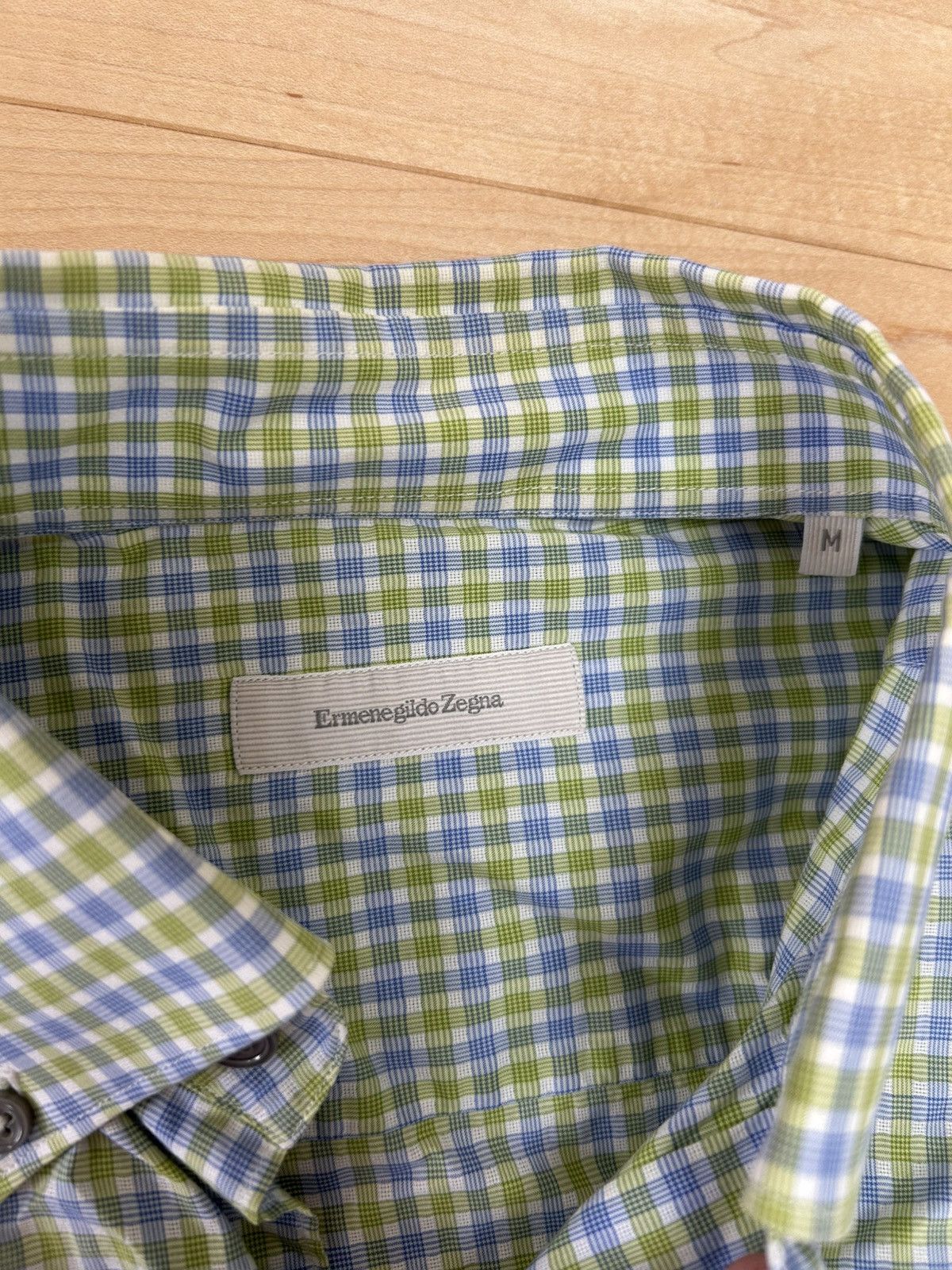 Ermenegildo Zegna Linen Zenga Shirt Size US L / EU 52-54 / 3 - 2 Thumbnail