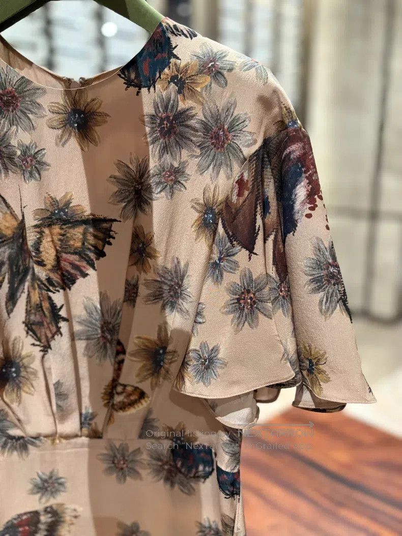 Valentino Valentino Mulberry silk classic butterfly pattern umbrella Size S / US 4 / IT 40 - 7 Thumbnail
