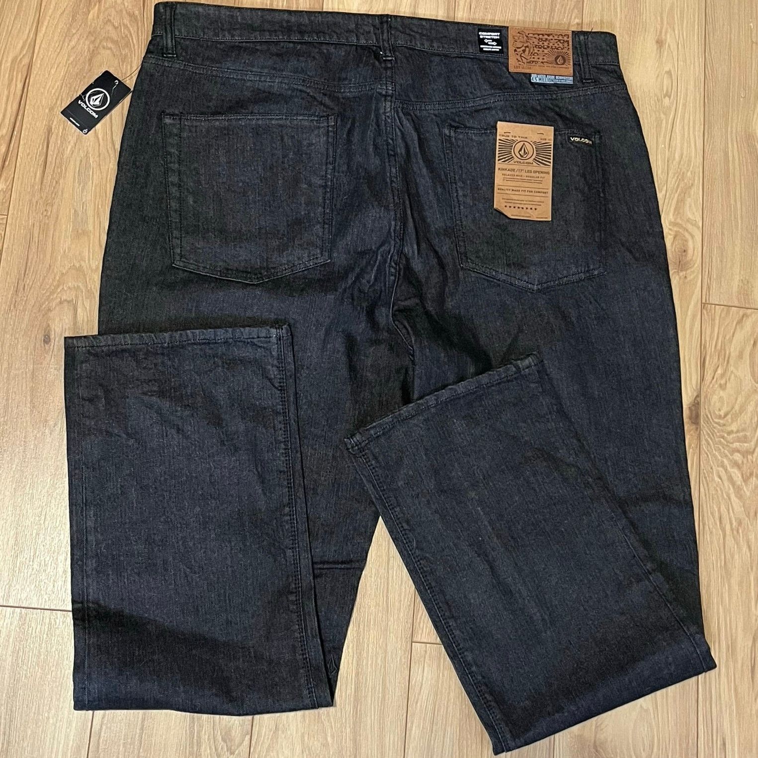 Volcom •NWT• Volcom Denim KINKAGE Dark Blue Jeans • Size 40 Size US 40 / EU 56 - 3 Thumbnail