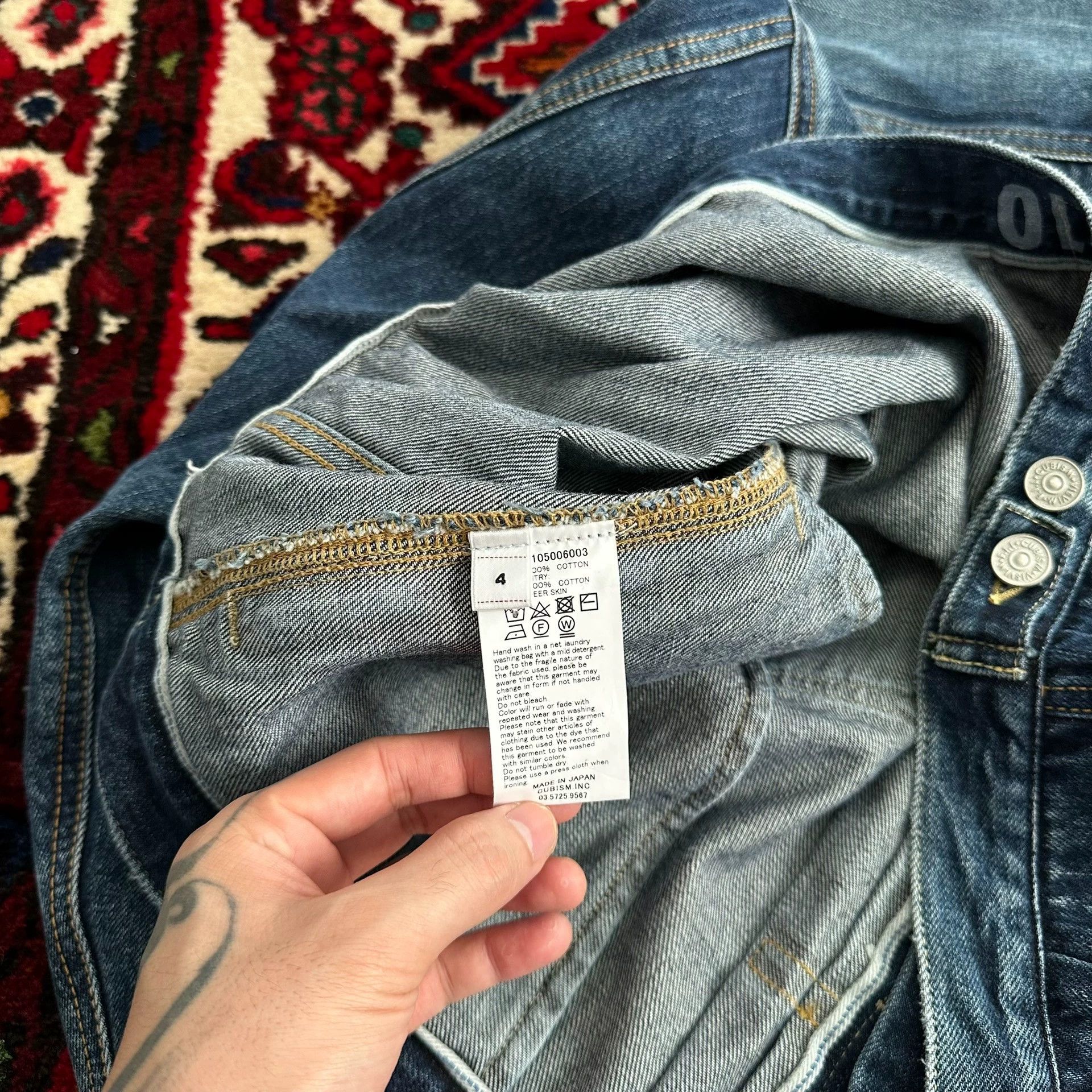Visvim visvim 25ss 101x JKT Denim 4 Splatter Distressed ICT Size US XL / EU 56 / 4 - 7 Thumbnail