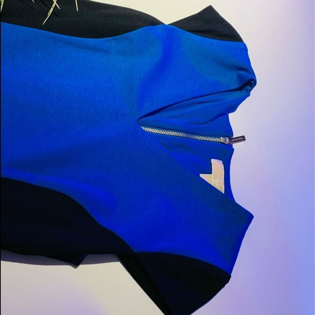 Michael Kors Michael Kors Blue & Black dress size 2 Size XXS / US 00 / IT 34 - 3 Thumbnail