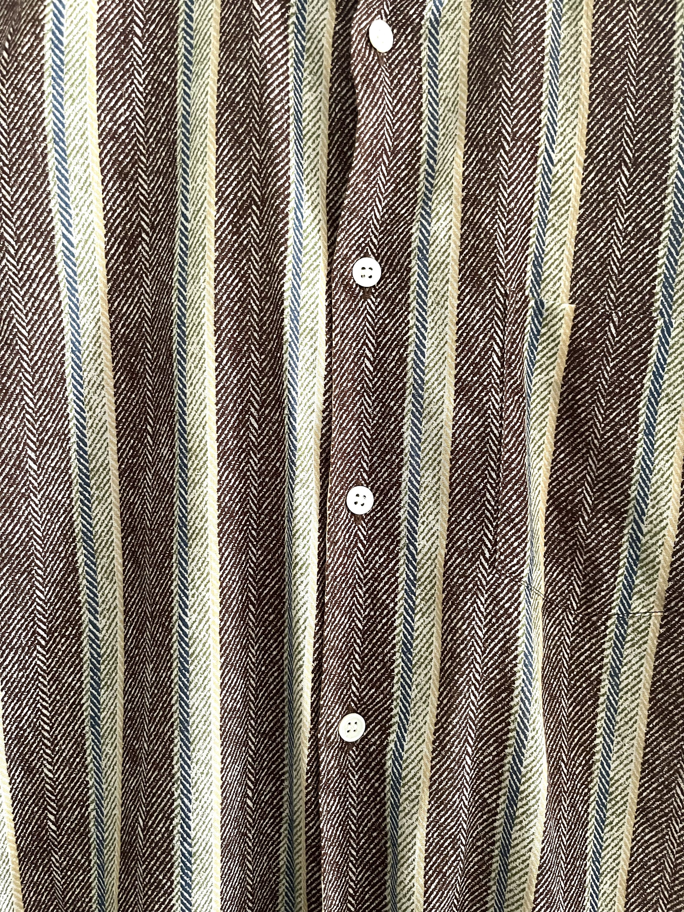 Comme des Garcons SHIRT striped cotton button up shirt Size US S / EU 44-46 / 1 - 5 Thumbnail