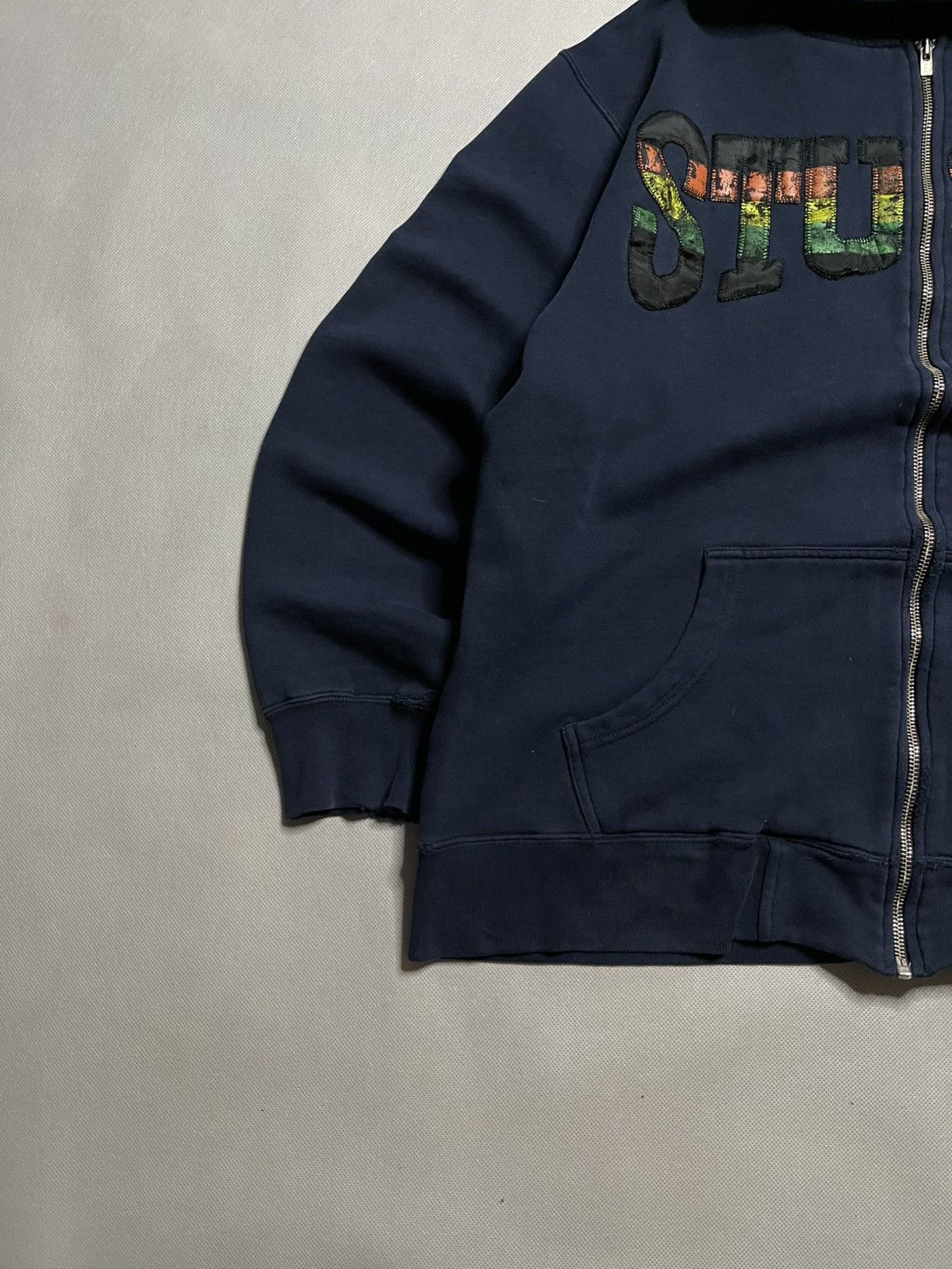 Stussy ‼️Vintage 90s Stussy Rasta Zip Hoodie + Stussy Rasta Scarf ‼️ Size US L / EU 52-54 / 3 - 7 Thumbnail