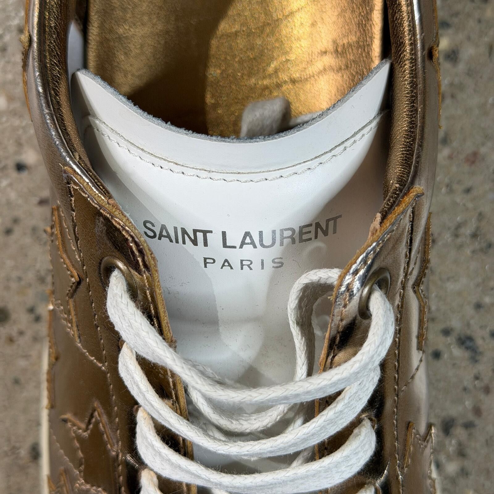 Saint Laurent Paris Saint Laurent Low-Top Court Sneakers Size US 7 / EU 40 - 5 Thumbnail