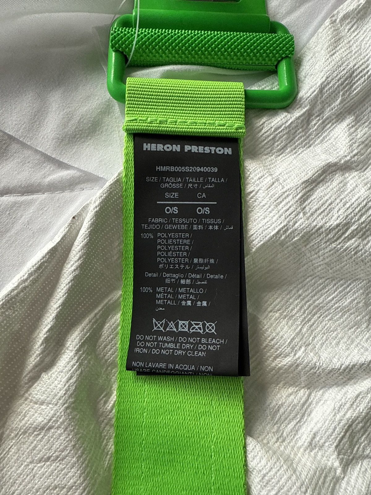 Heron Preston Heron Preston “Tape Belt” AKA Roller-Coaster Belt Size ONE SIZE - 6 Thumbnail