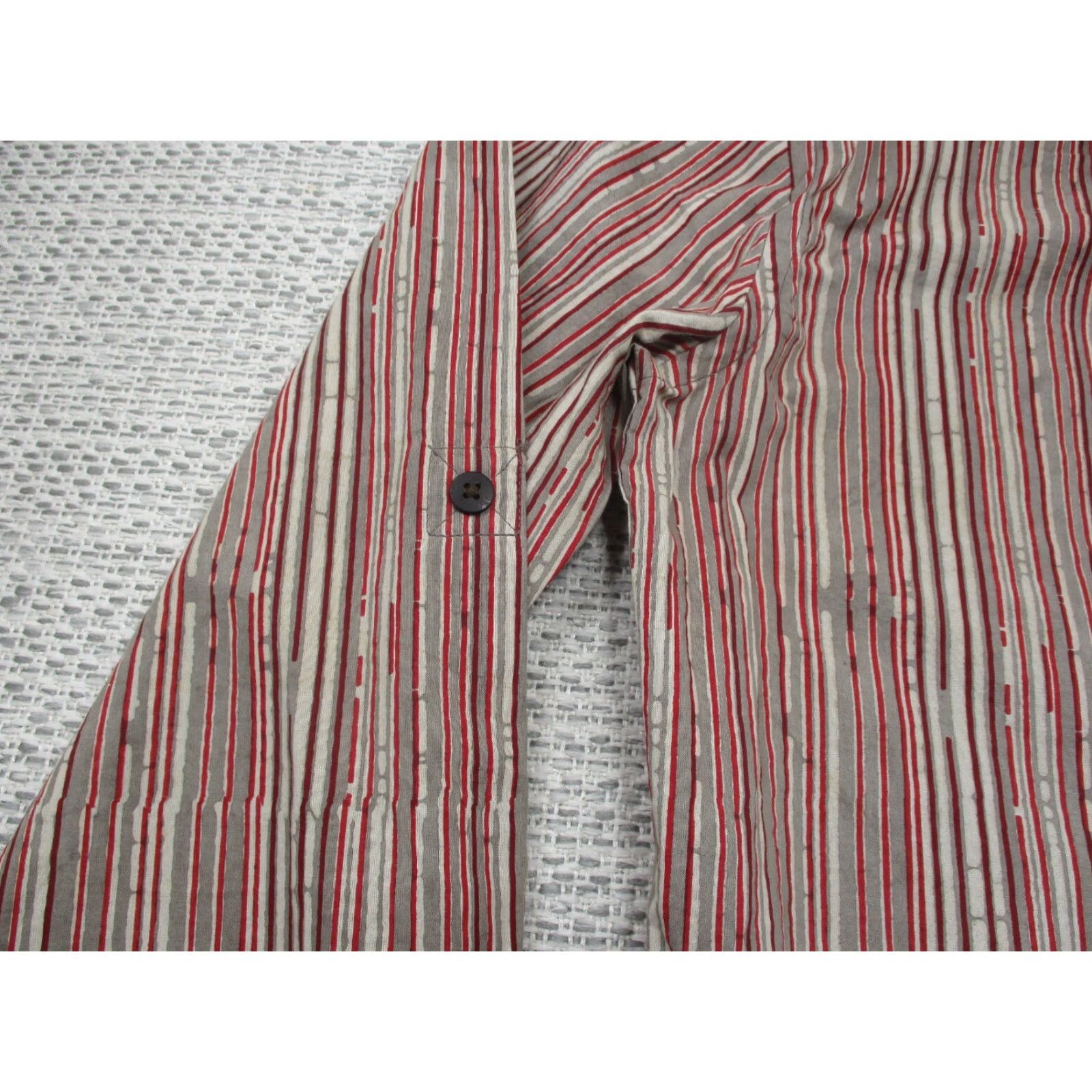 Vintage Fabindia Shirt Mens 40 Long Sleeve Button Up Band Collar Roll Up Sleeves New Size US L / EU 52-54 / 3 - 6 Thumbnail