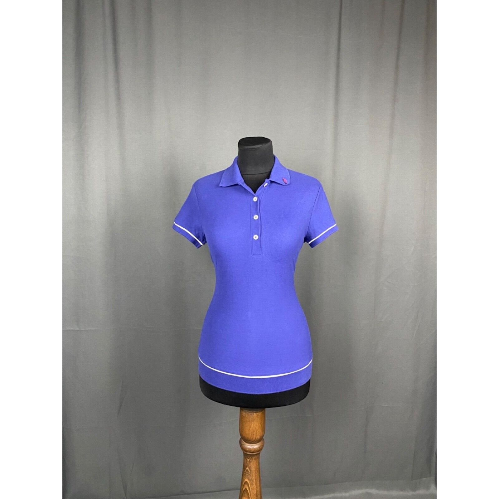Moncler Moncler Women's Blue Polo T-Shirt Size XS Size XS / US 0-2 / IT 36-38 - 1 Thumbnail