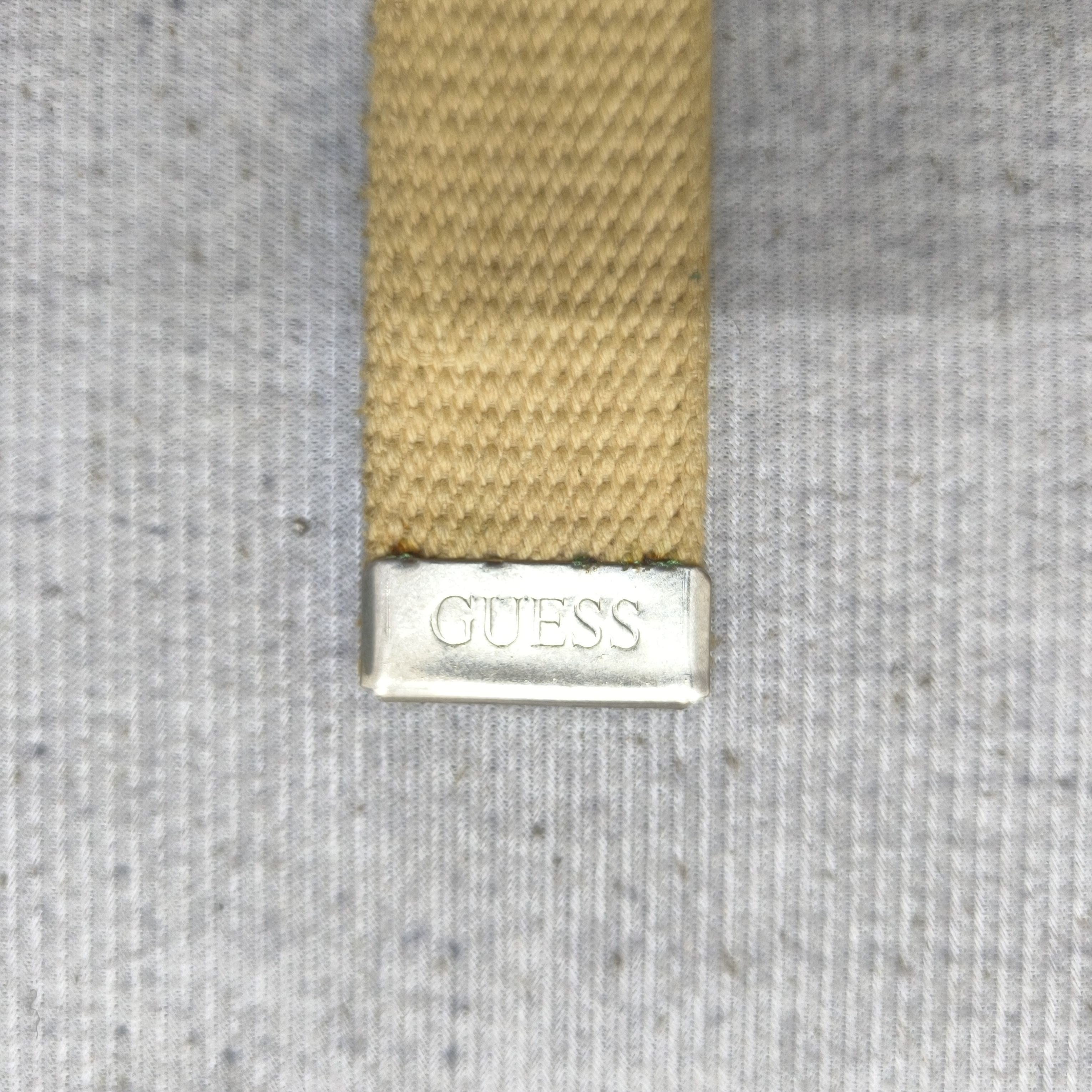 Guess 🕸️ Vintage guess spellout buckle webbing belt Size ONE SIZE - 4 Thumbnail