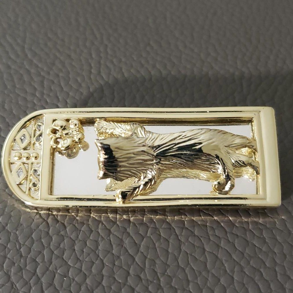Designer AJC Cat Mirrored Pin Size ONE SIZE - 1 Thumbnail