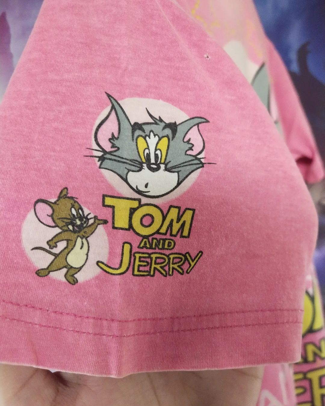 Cartoon Network × Vintage Vintage Tom and Jerry All Over Print Pink Cartoon Tees Size US M / EU 48-50 / 2 - 3 Thumbnail
