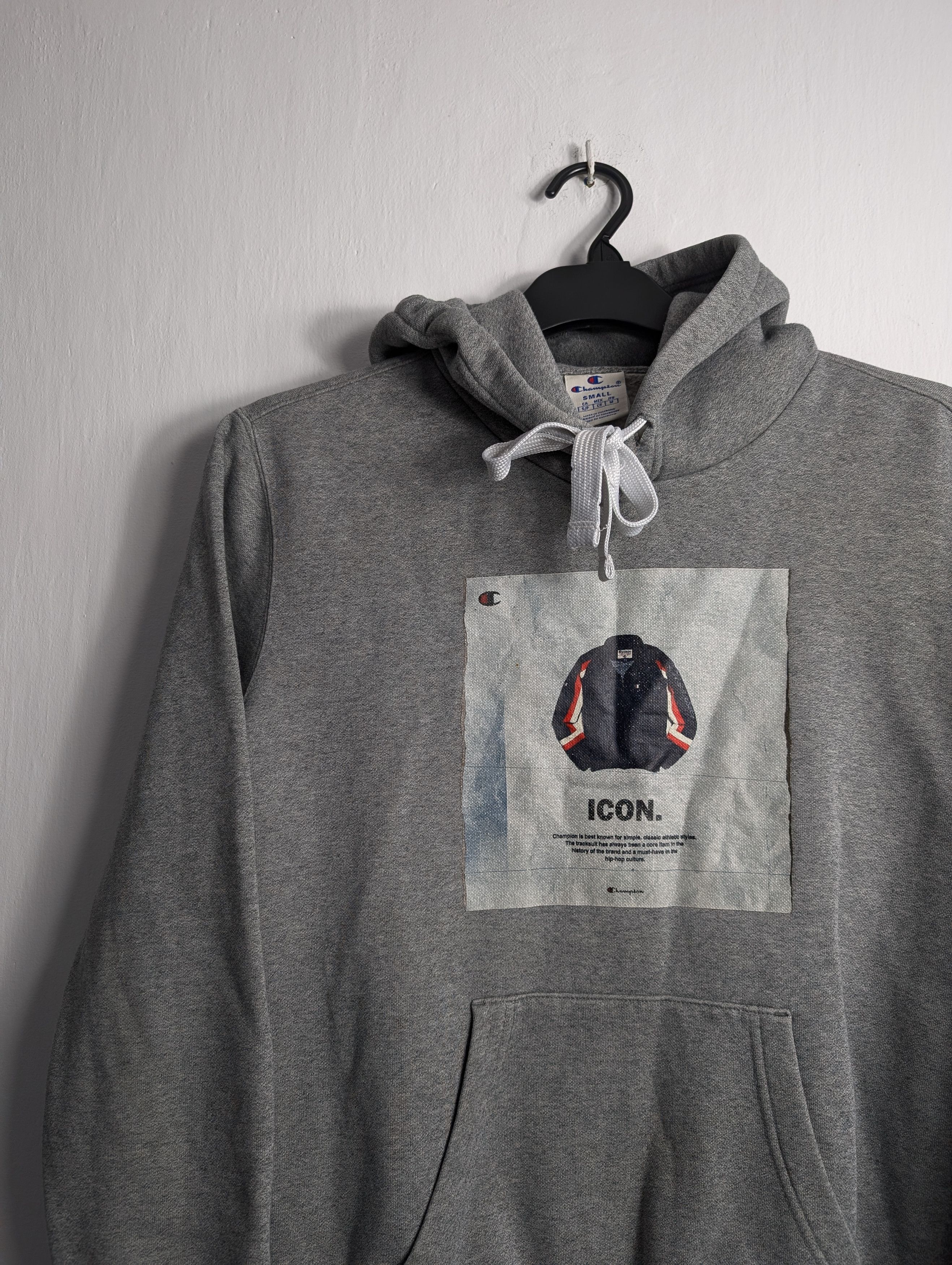 Champion Champion lcon Logo Grey Hoodie Size US S / EU 44-46 / 1 - 2 Thumbnail