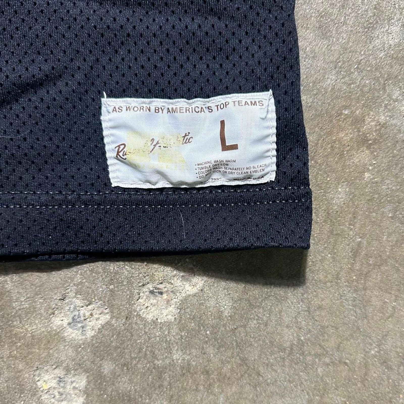 Russell Athletic Vintage 80s Russell Athletic Football Jersey Black Orange Size US L / EU 52-54 / 3 - 4 Thumbnail