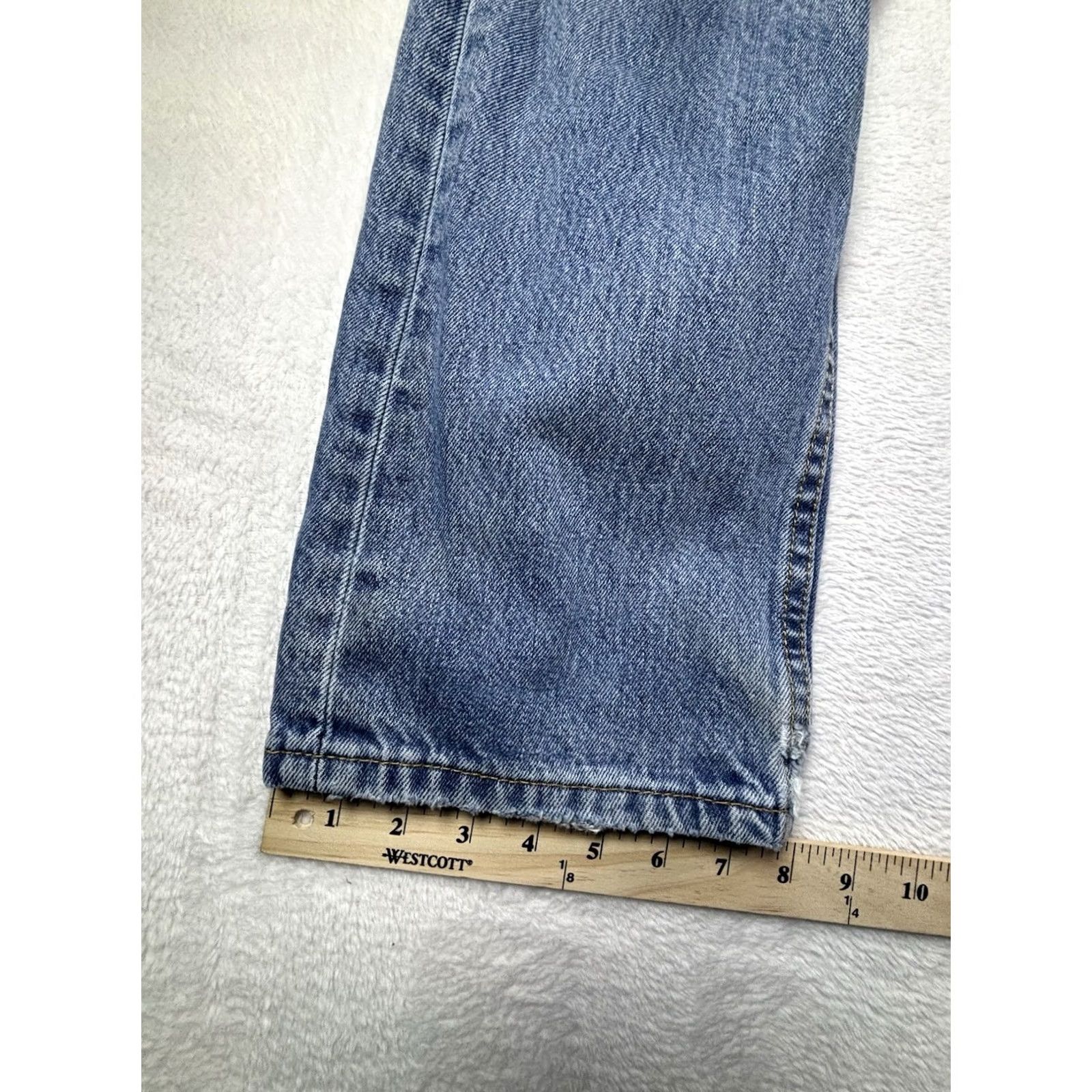 Denime VINTAGE Levis 505 Jeans 34x32 Medium Wash Straight Mens Denim Shirt? Size US 34 / EU 50 - 5 Thumbnail