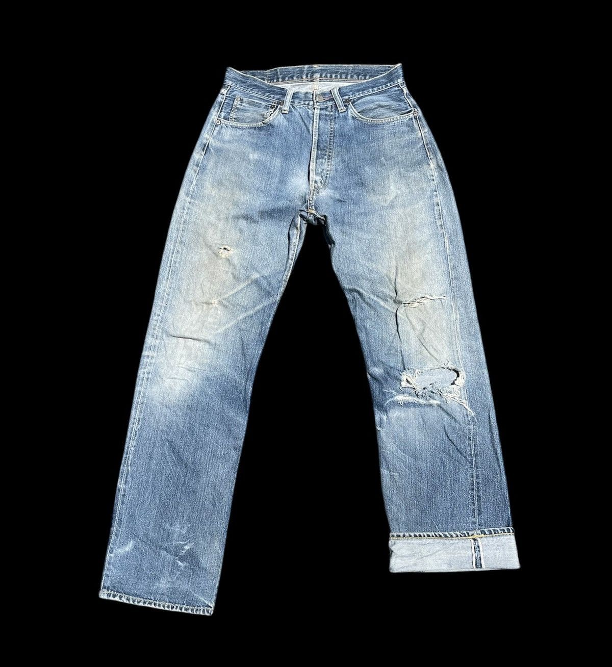Japanese Brand 🔥Accept Binding Offer🔥 Buckayro Disstressed Denim Pants Size US 28 / EU 44 - 1 Thumbnail