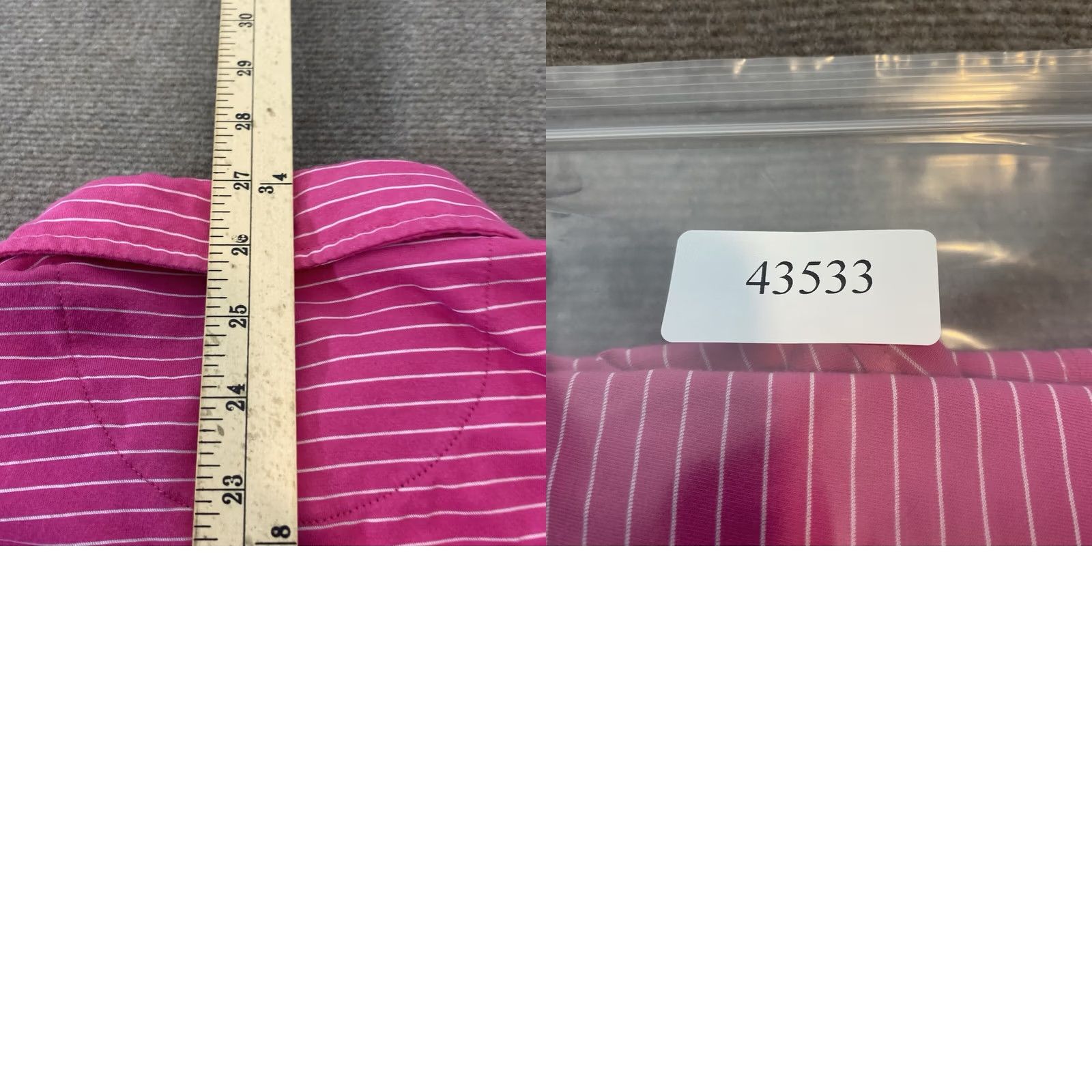 Tailorbyrd TAILORBYRD Polo Shirt Mens Medium Pink Striped Performance Stretch Logo Polo Size US M / EU 48-50 / 2 - 8 Thumbnail