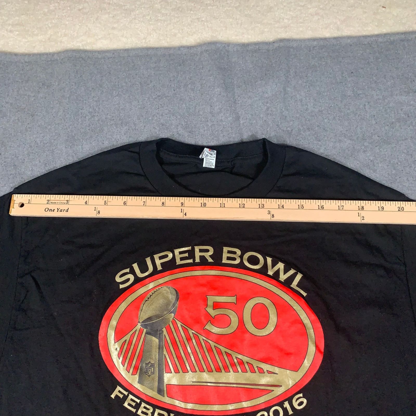 AAA Superbowl 50 Tshirt Large (Panthers vs Broncos) Mens Size US L / EU 52-54 / 3 - 3 Thumbnail