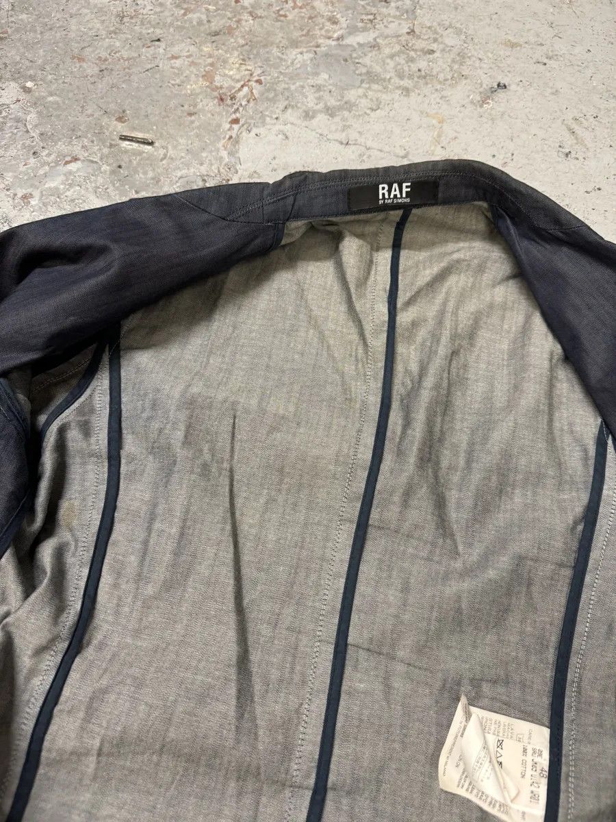 Designer × Raf Simons × Vintage AW2009 Raf Simons Navy Denim Blazer Jacket Size 42R - 10 Thumbnail