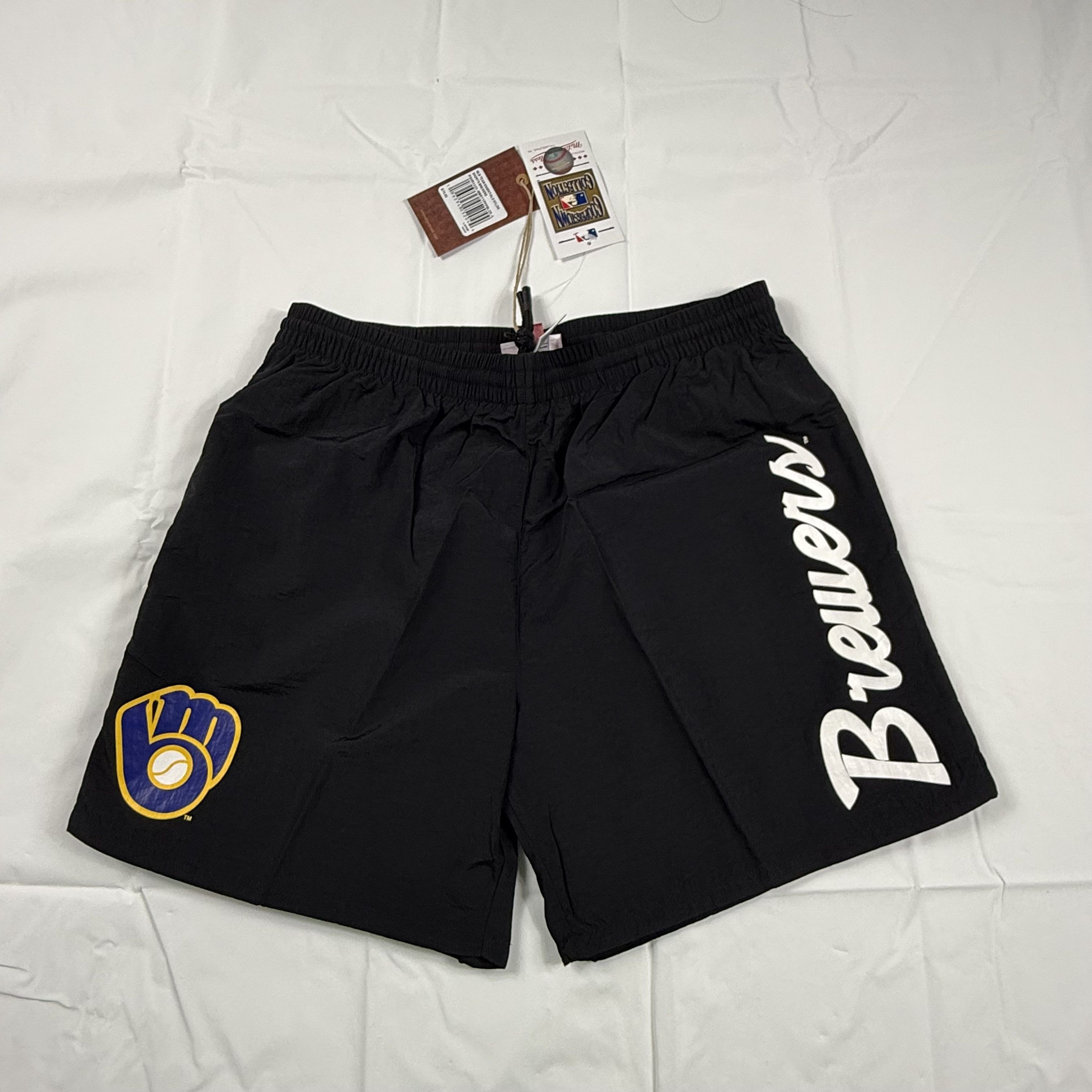 Mitchell & Ness Mitchell & Ness Milwaukee Brewers Nylon Shorts Mens NWT Size US 36 / EU 52 - 1 Thumbnail