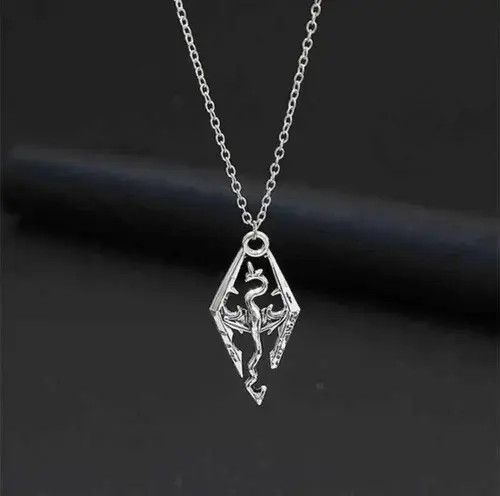 Japanese Brand × Vintage Unisex vintage rare Skyrim dragon pendant necklace Size ONE SIZE - 3 Thumbnail