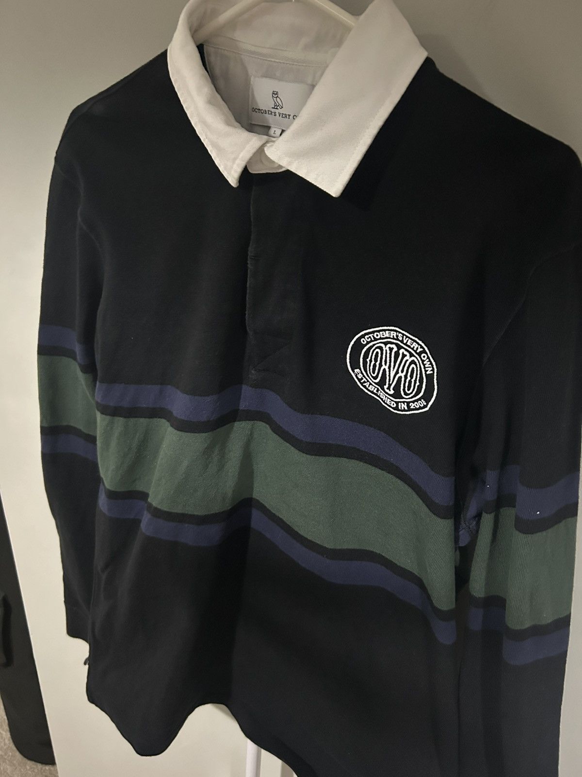October's Very Own OVO rugby shirt black Size US L / EU 52-54 / 3 - 1 Thumbnail