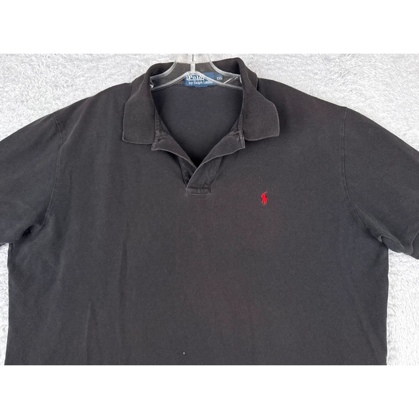 Ralph Lauren VINTAGE Polo Ralph Lauren Polo Shirt Adult 2XL Black 100% Cotton Jersey Shirt Mens Size US XXL / EU 58 / 5 - 4 Thumbnail