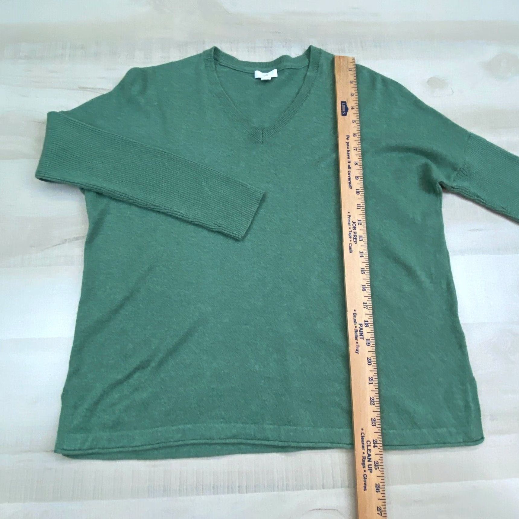 J. Jill J Jill Women's Green Silk Wool Cotton Blend Sweater Small Pullover Size S / US 4 / IT 40 - 7 Thumbnail