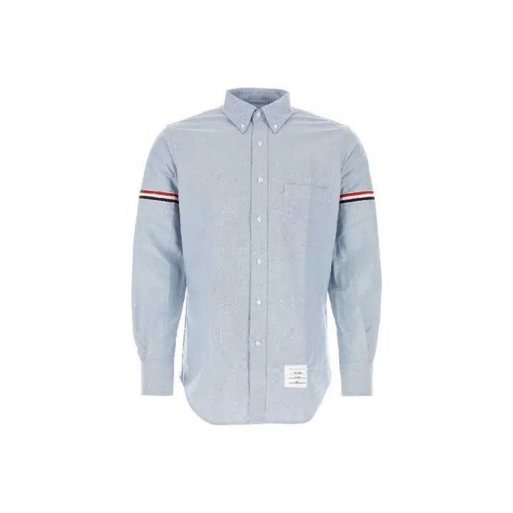 Thom Browne Thom Browne Striped Button-Down Long Sleeve Shirt -2507 Size US S / EU 44-46 / 1 - 1 Thumbnail