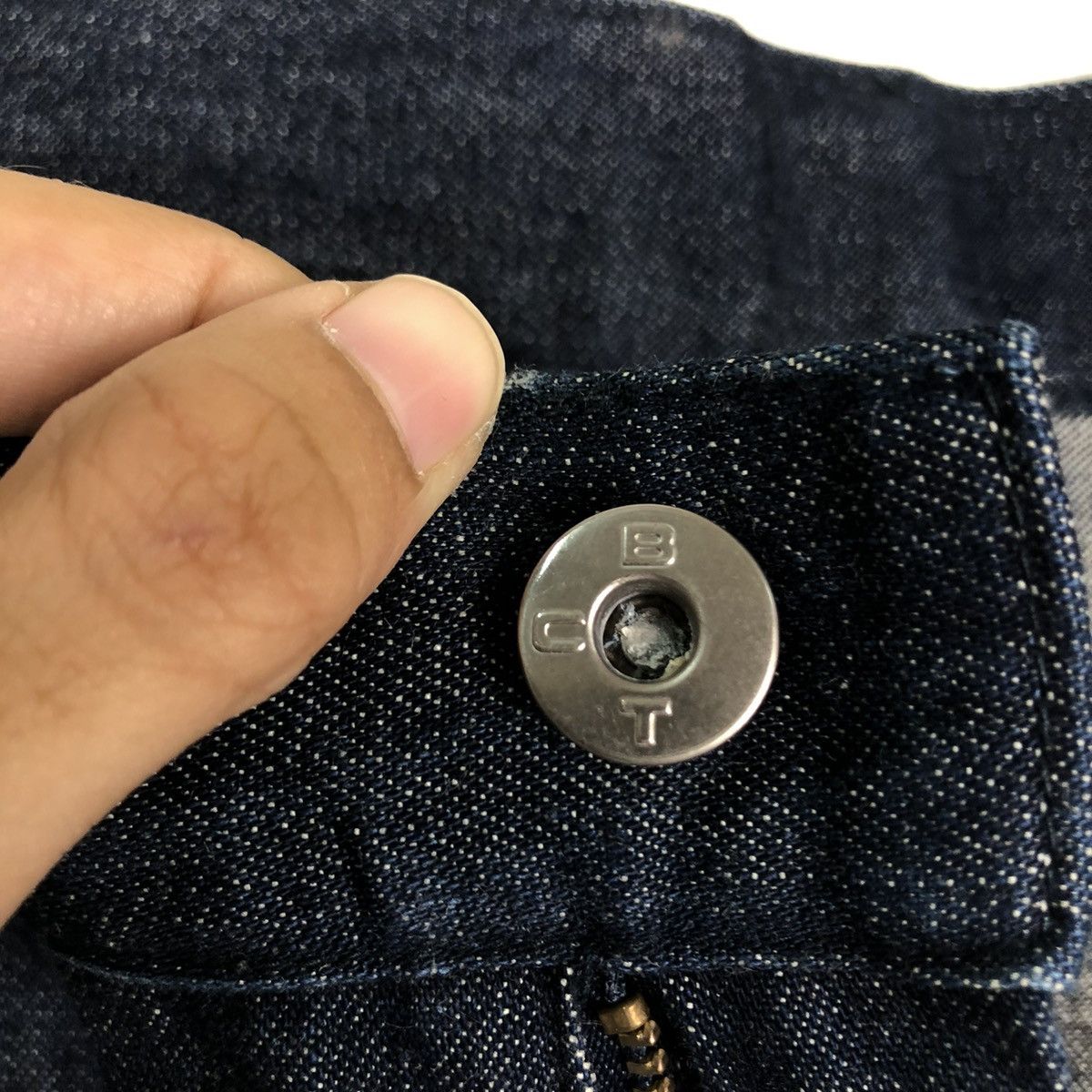 Issey Miyake 🔥Vintage Indigo Blue Denim Bush Pants Pocket Monkey Japan Size US 29 - 11 Thumbnail