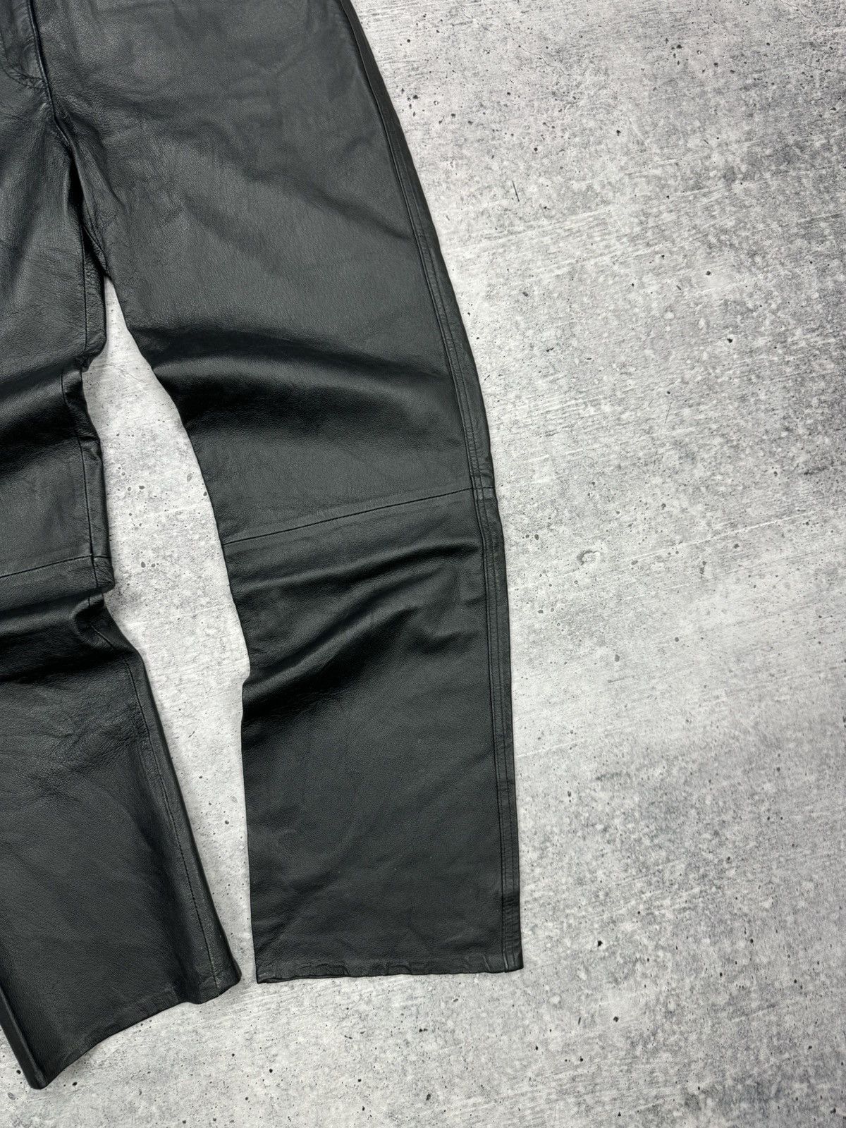 Genuine Leather × Vintage Vintage 90’s Y2K Style Casual Cowboy Genuine Leather Pants Size US 30 / EU 46 - 3 Thumbnail