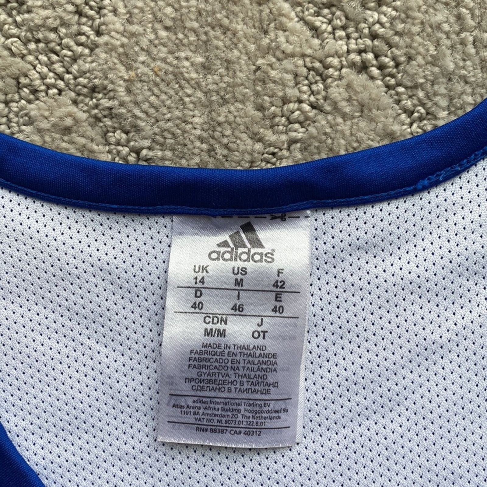 Adidas Adidas reversible Reno blue basketball Jersey Size US M / EU 48-50 / 2 - 2 Thumbnail