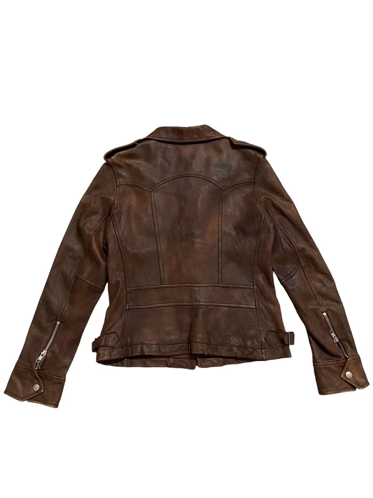 Issey Miyake × Vintage Vintage Issey Miyake Sunaokuwahara Leather Jacket Size M / US 6-8 / IT 42-44 - 1 Thumbnail