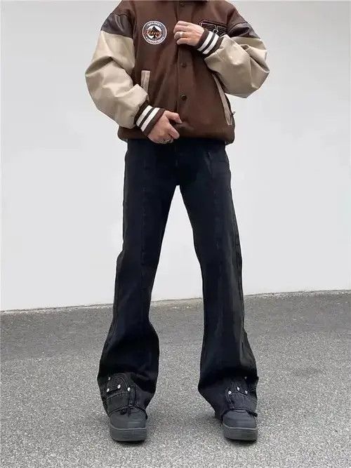 Designer × High Sport × Jean retro work paint damaged vintage flares cargo pants Size US 32 / EU 48 - 1 Thumbnail