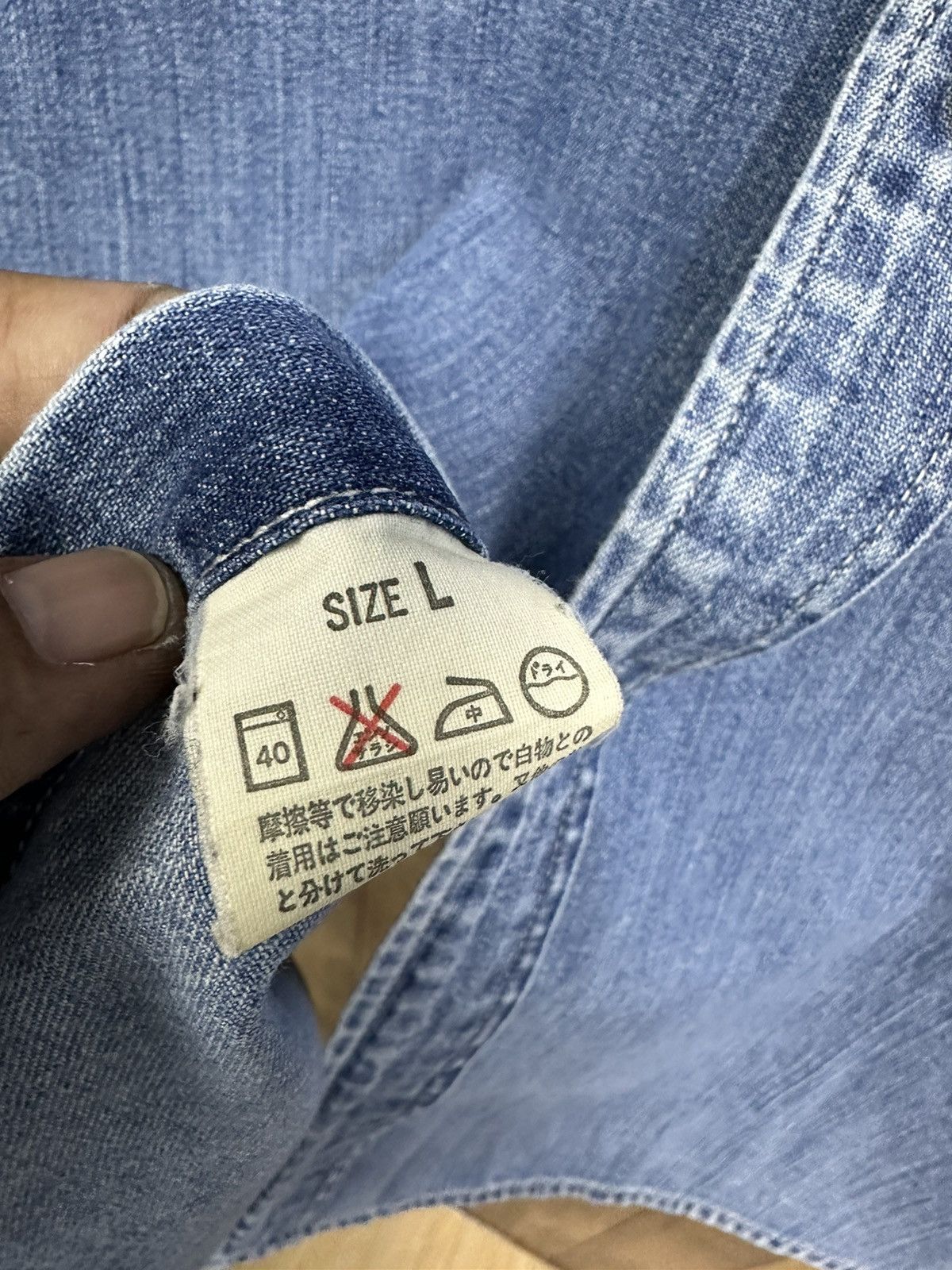 Levi's Levis Western 90s Vintage Denim Shirt A279 Size US L / EU 52-54 / 3 - 10 Thumbnail