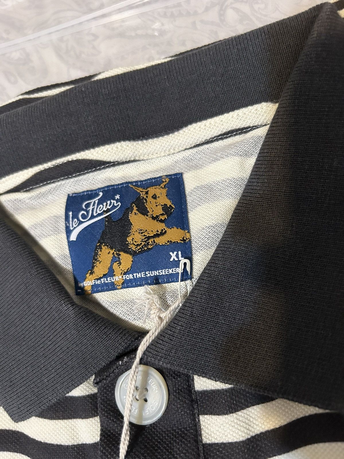Golf le Fleur Golf Le Fleur Darryl Striped Polo Black XL Size US XL / EU 56 / 4 - 3 Thumbnail
