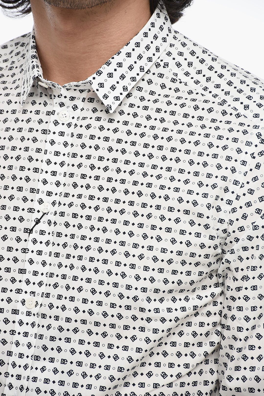 Dolce & Gabbana og1mm0825 Gold Cotto Shirt in White Size US S / EU 44-46 / 1 - 3 Thumbnail
