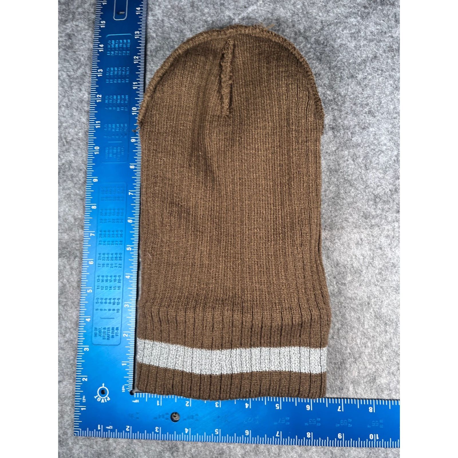 Vintage Vestis Uniforms Beanie Toque Adult One Size Brown Knit 100% Acrylic Workwear Size ONE SIZE - 5 Thumbnail